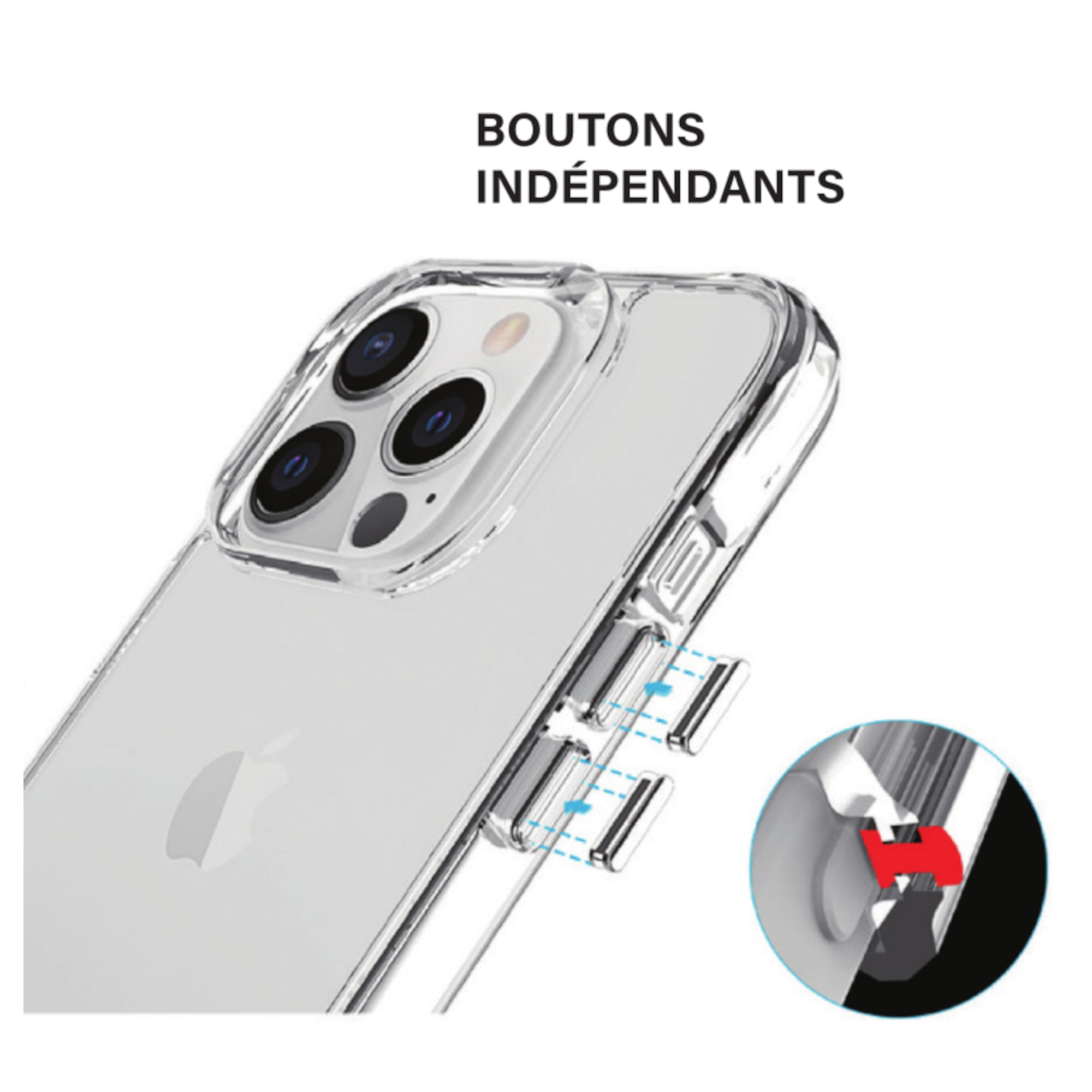 Coque iPhone 15 Pro Grizlink Clear