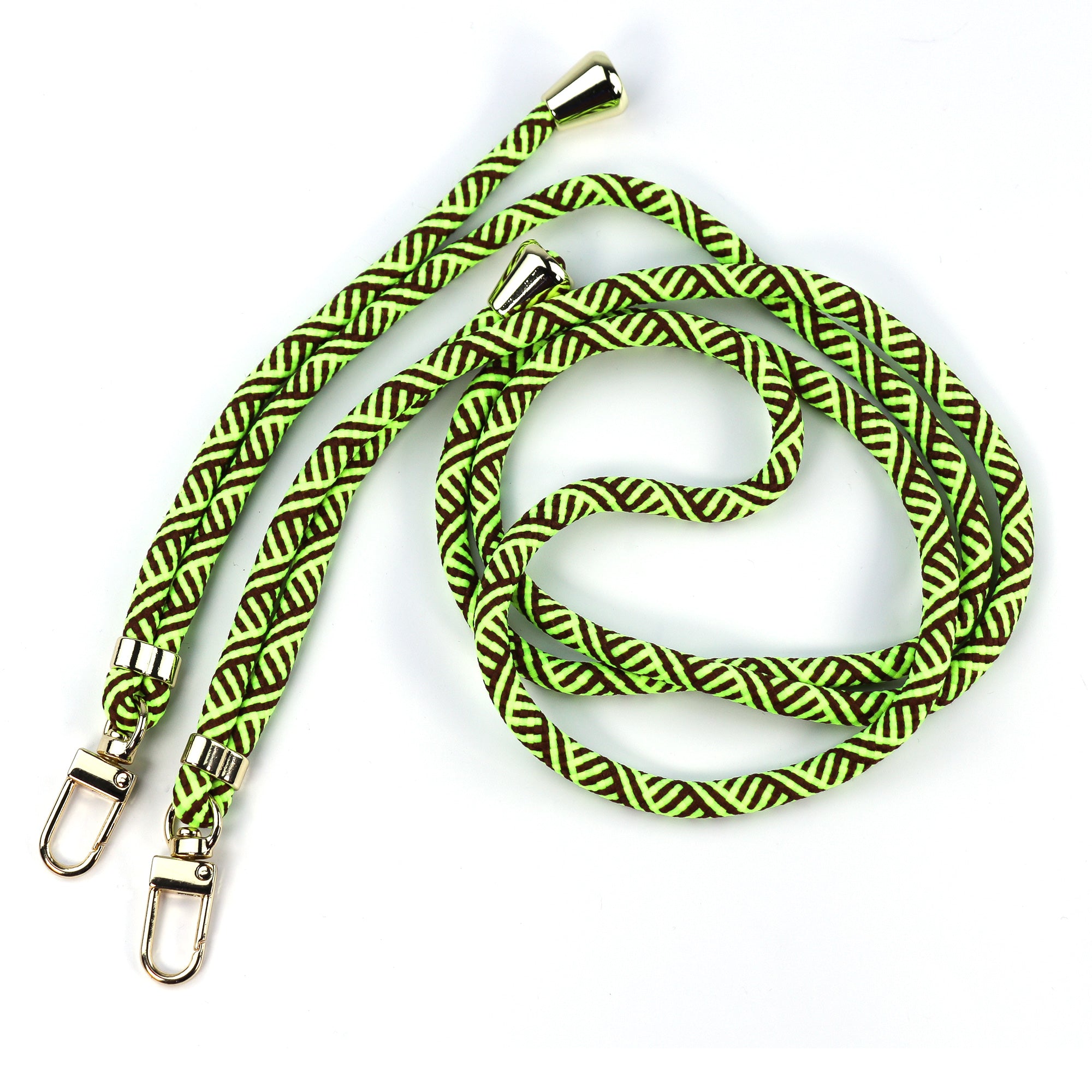 Cordon tressé vert et noir Grizlink