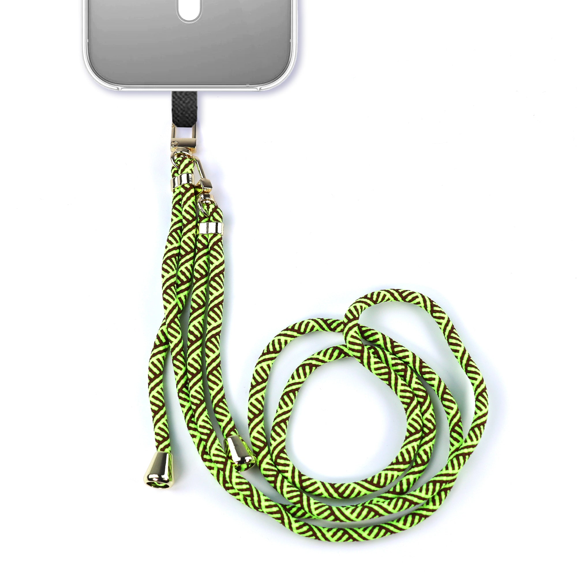 Cordon tressé vert et noir Grizlink