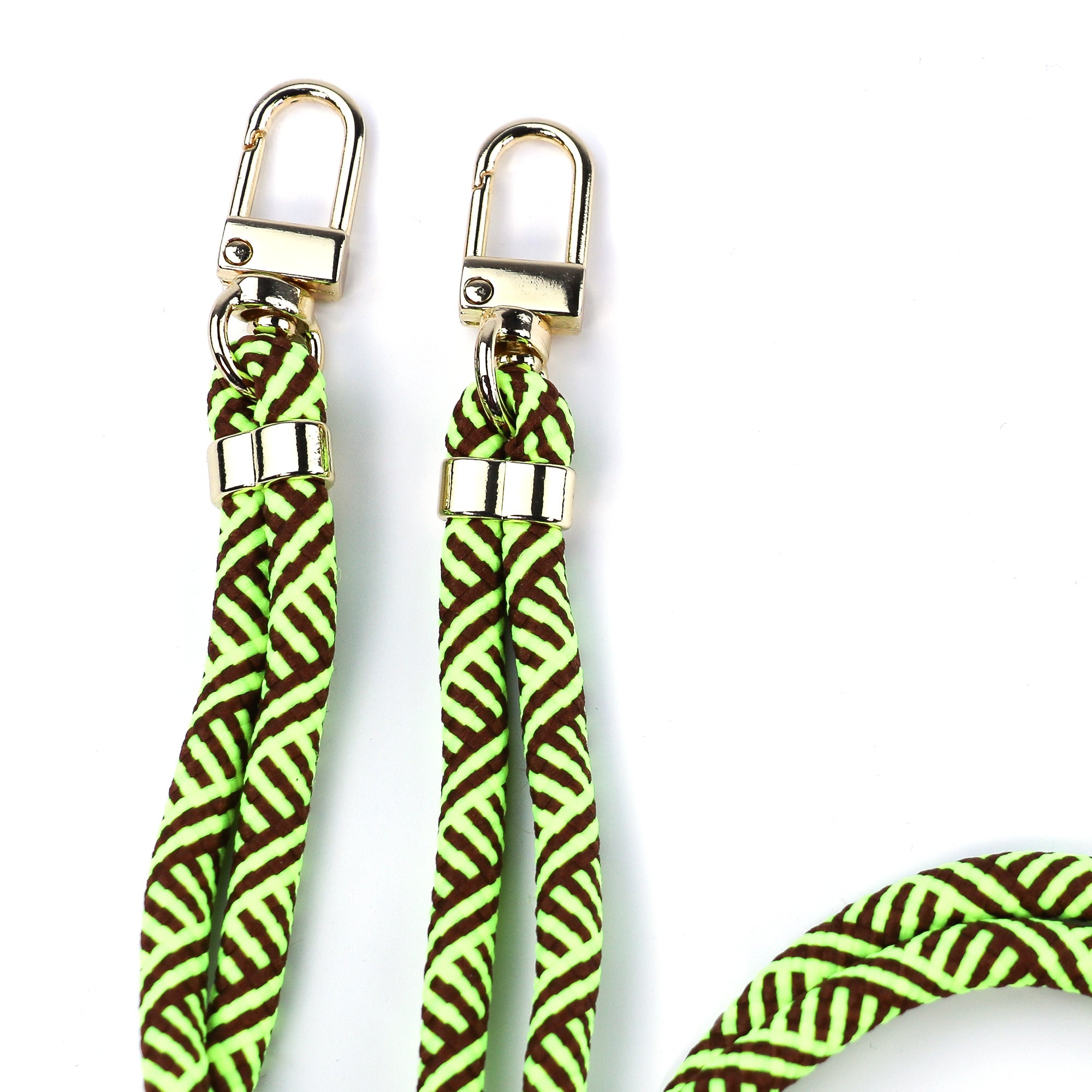 Cordon tressé vert et noir Grizlink