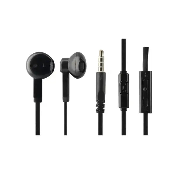 Écouteurs filaires intra-auriculaires noirs Grizlink
