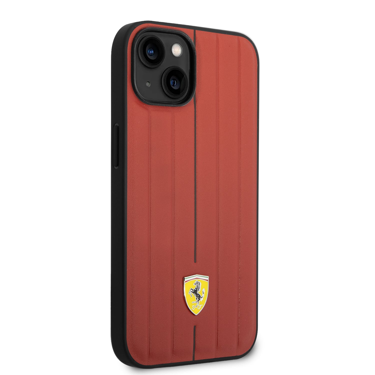 Coque iPhone 14 Plus Ferrari ligne rouge vue droite