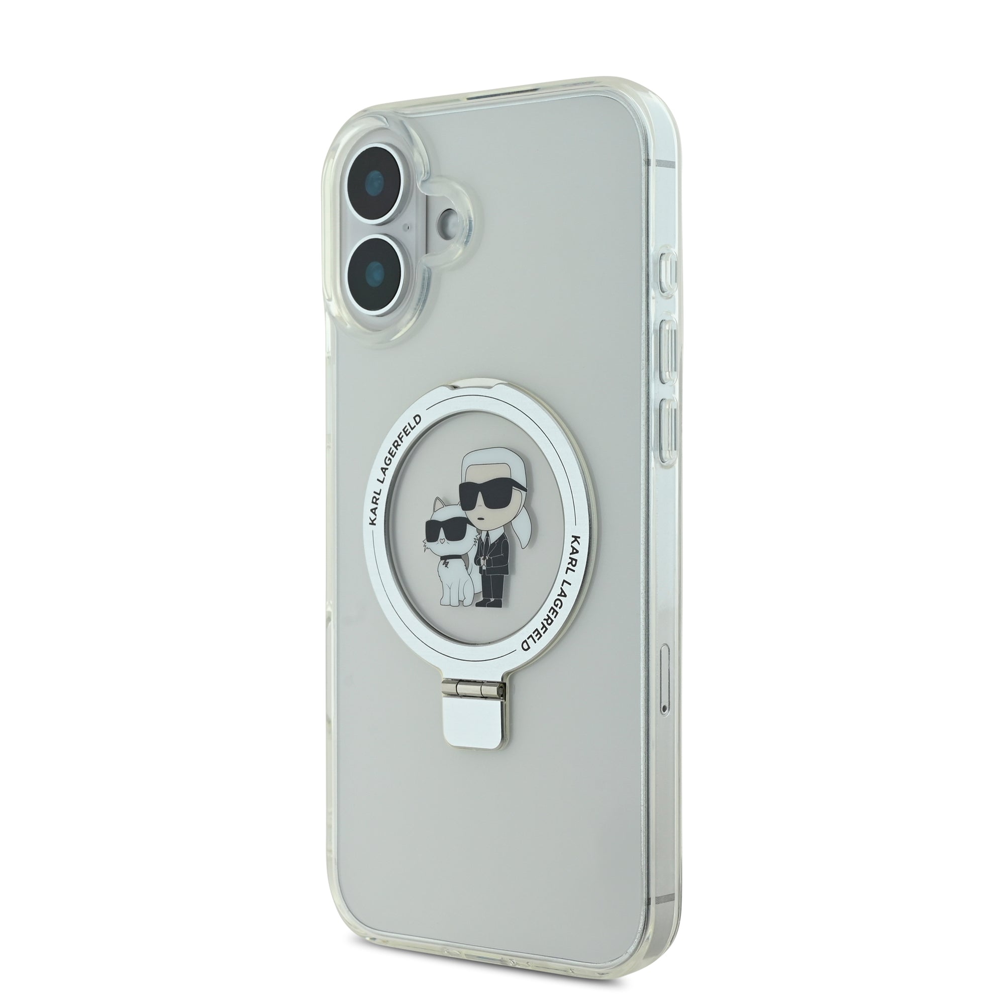 Coque iPhone 16 Plus Karl Lagerfeld et Choupette