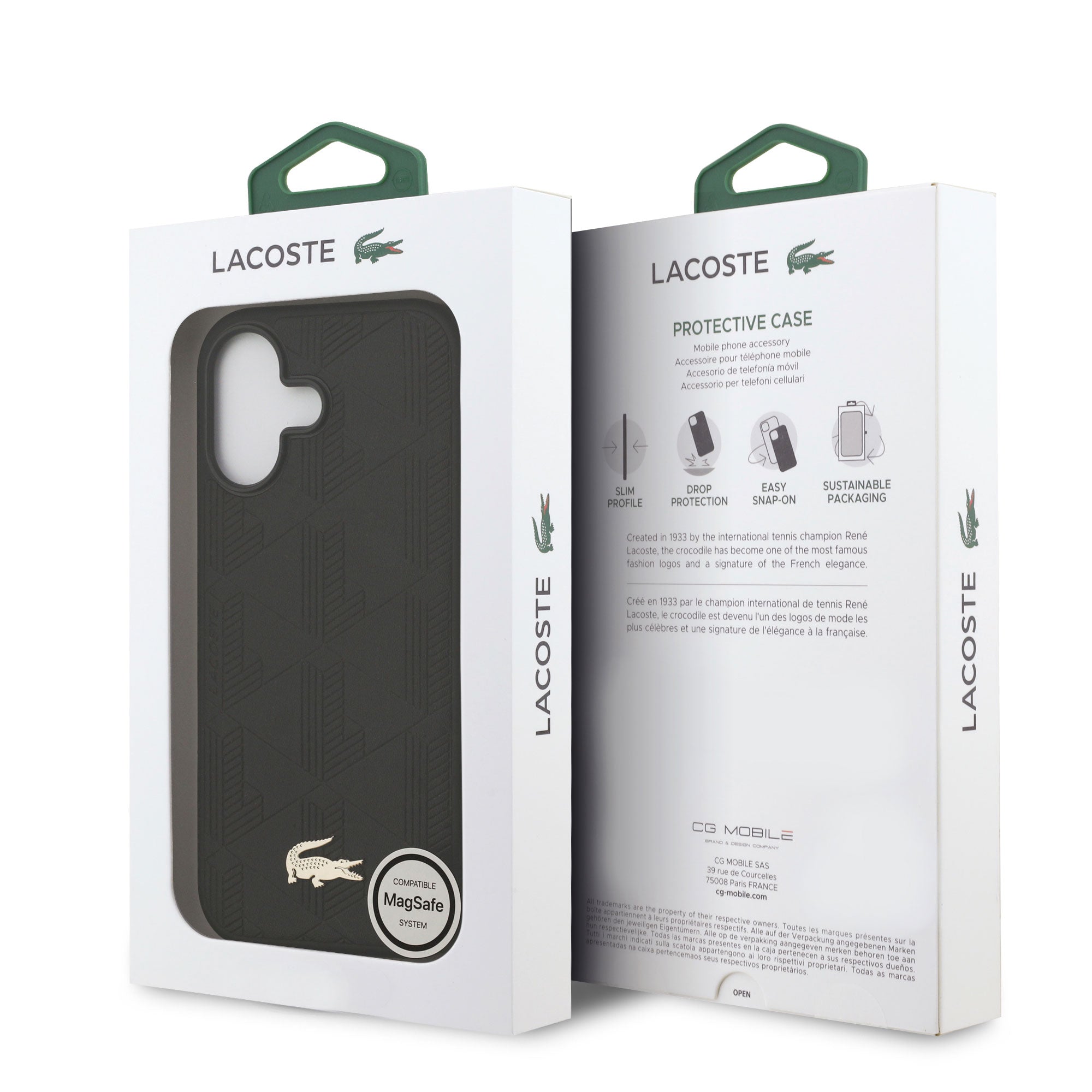 Coque iPhone 17 Lacoste motif
