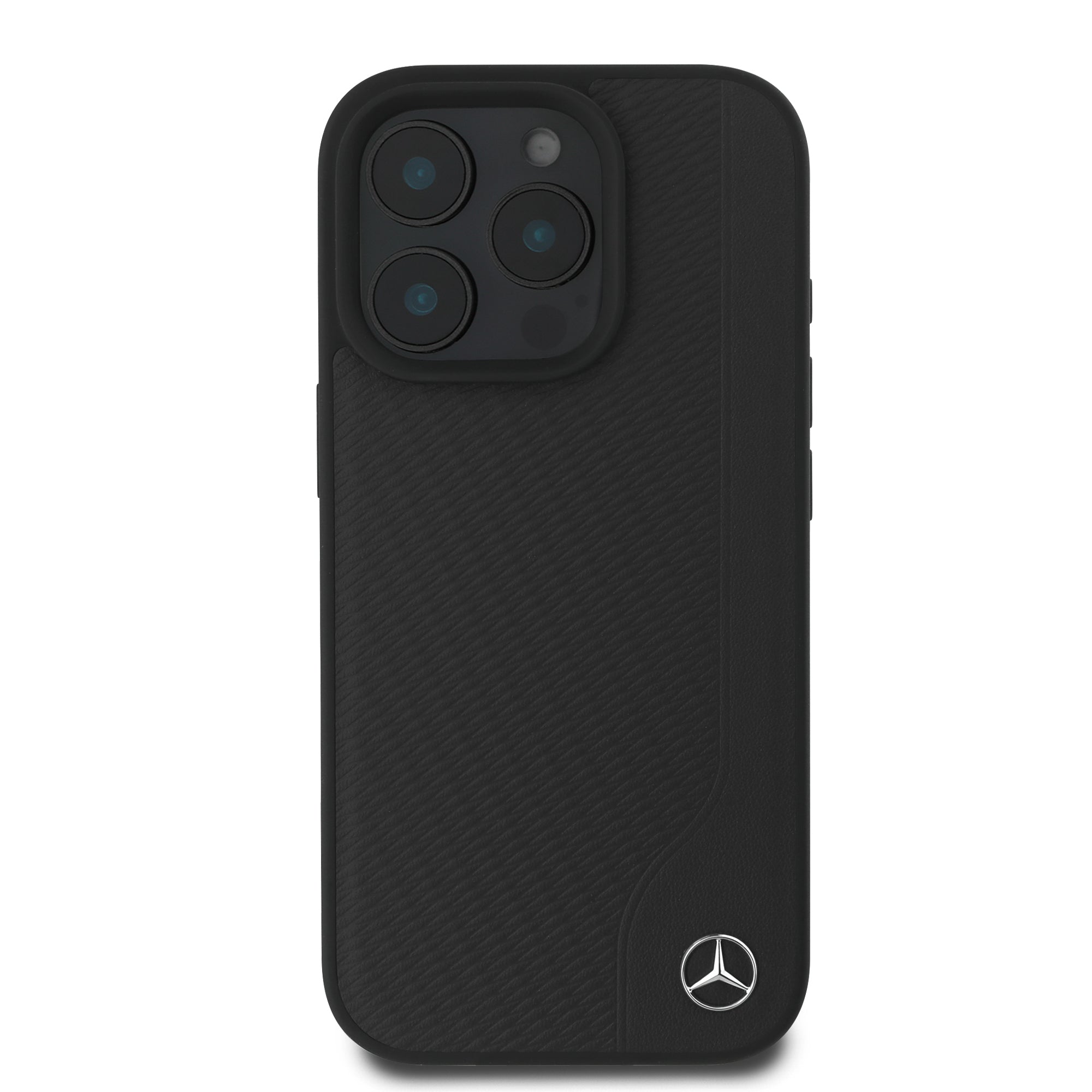 Coque iPhone 16 Pro Mercedes cuir véritable