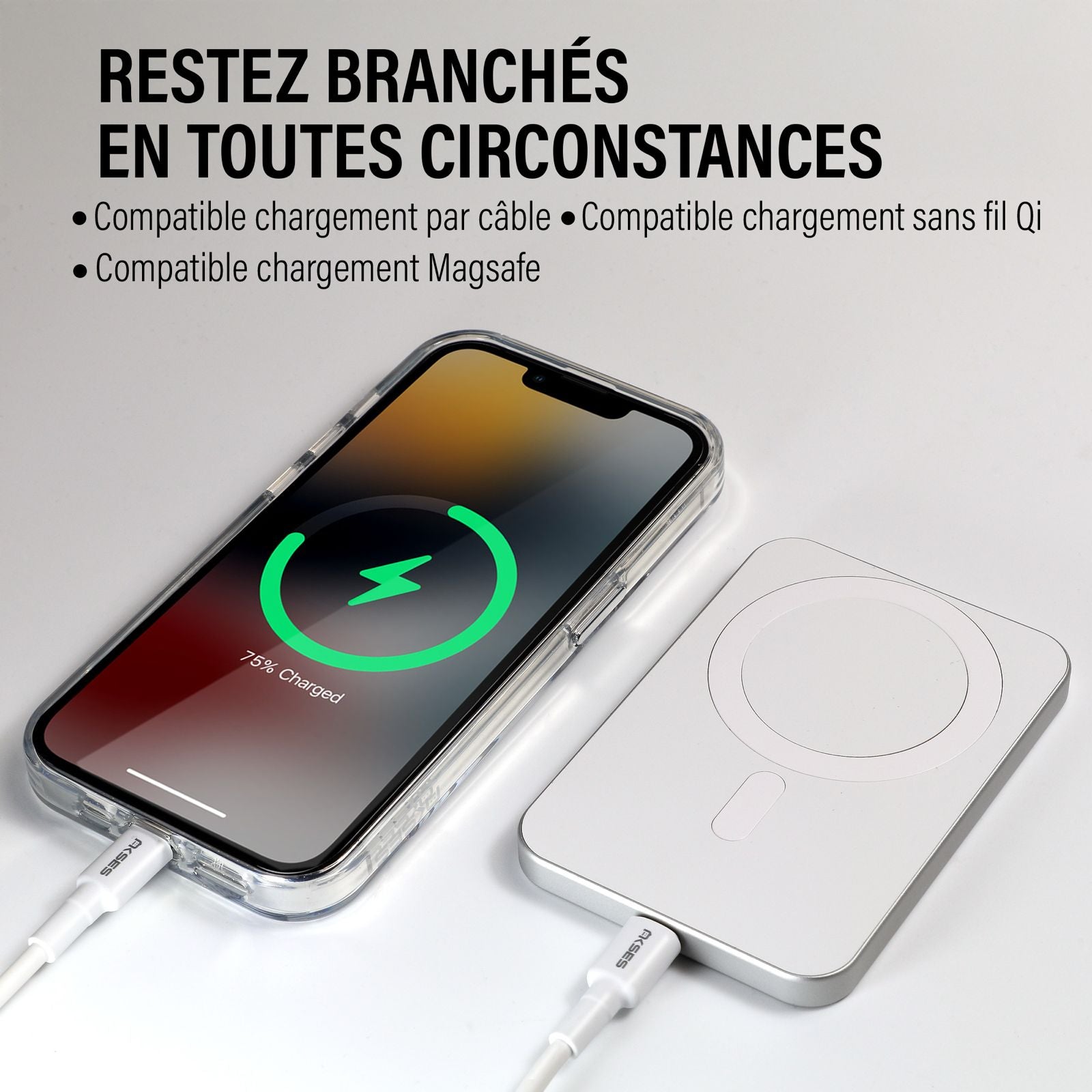 Batterie externe MagSafe 5000mAh Grizlink