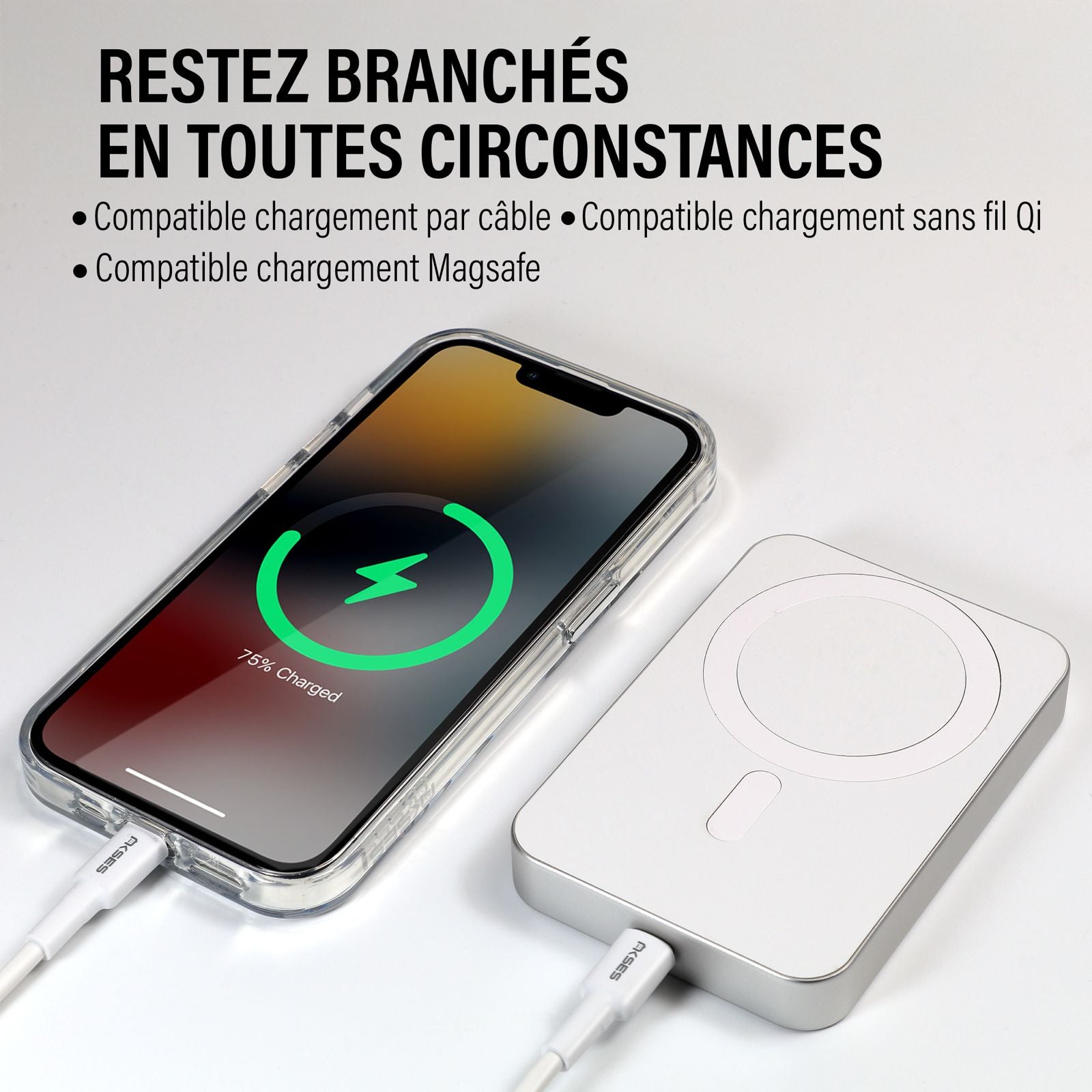 Batterie externe MagSafe 10000mAh Grizlink