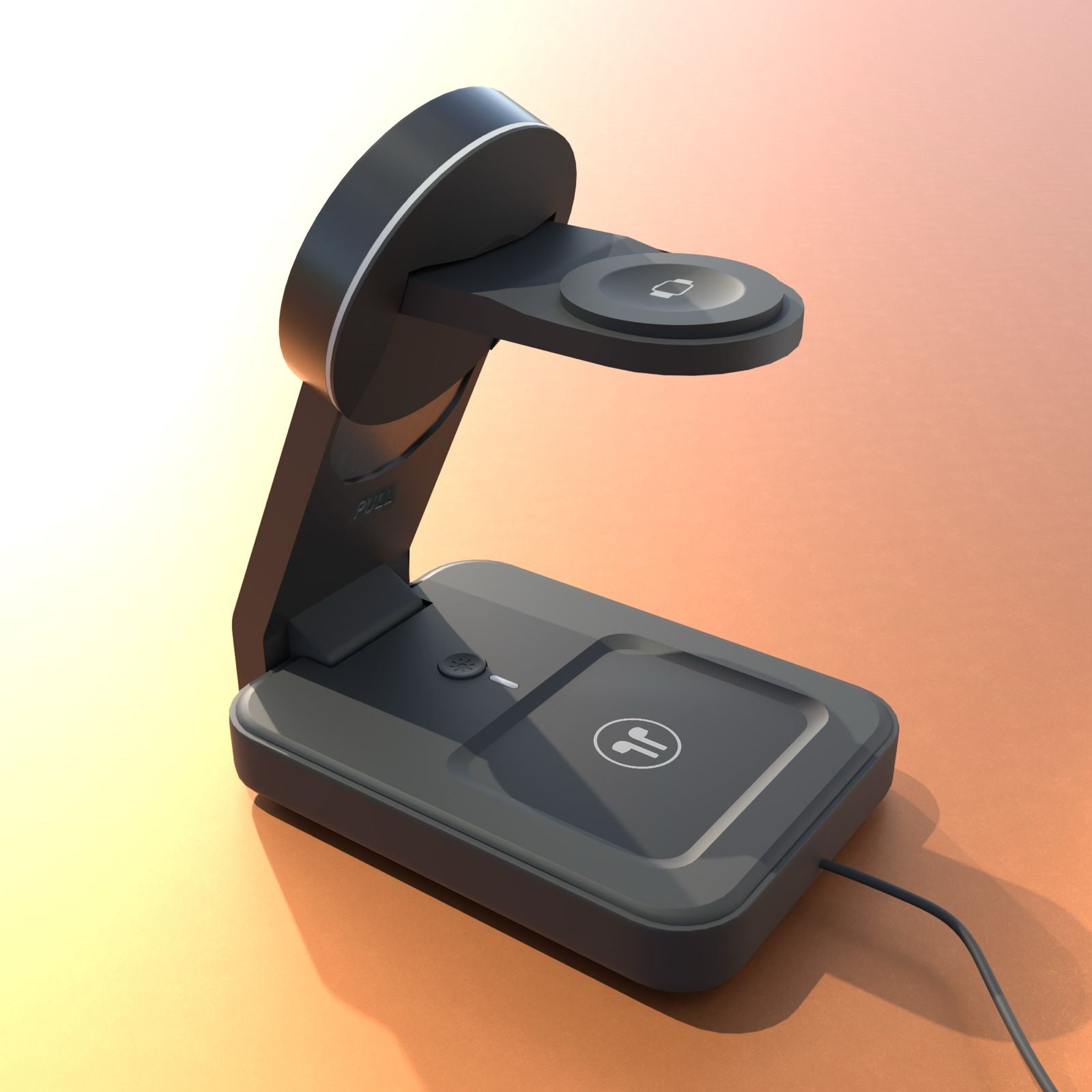 Chargeur induction 3-en-1 pliable