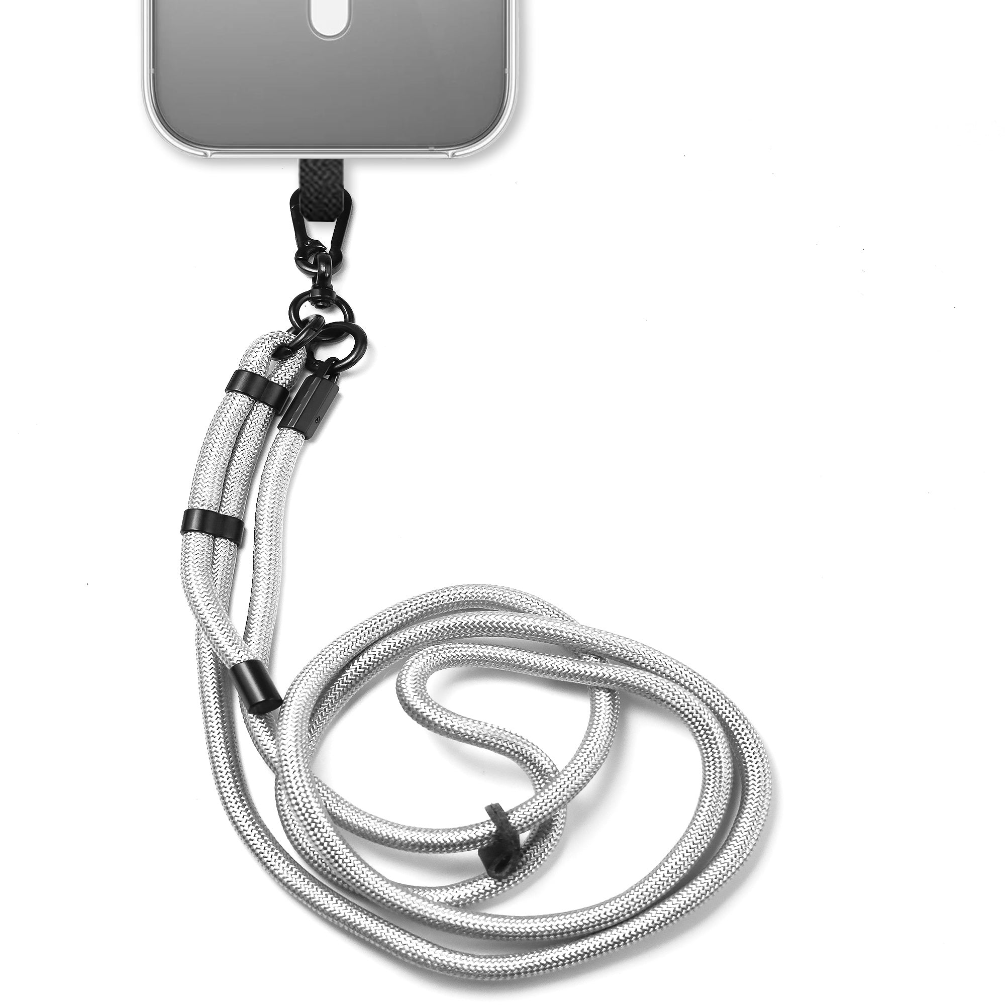 Cordon tressé argenté Grizlink