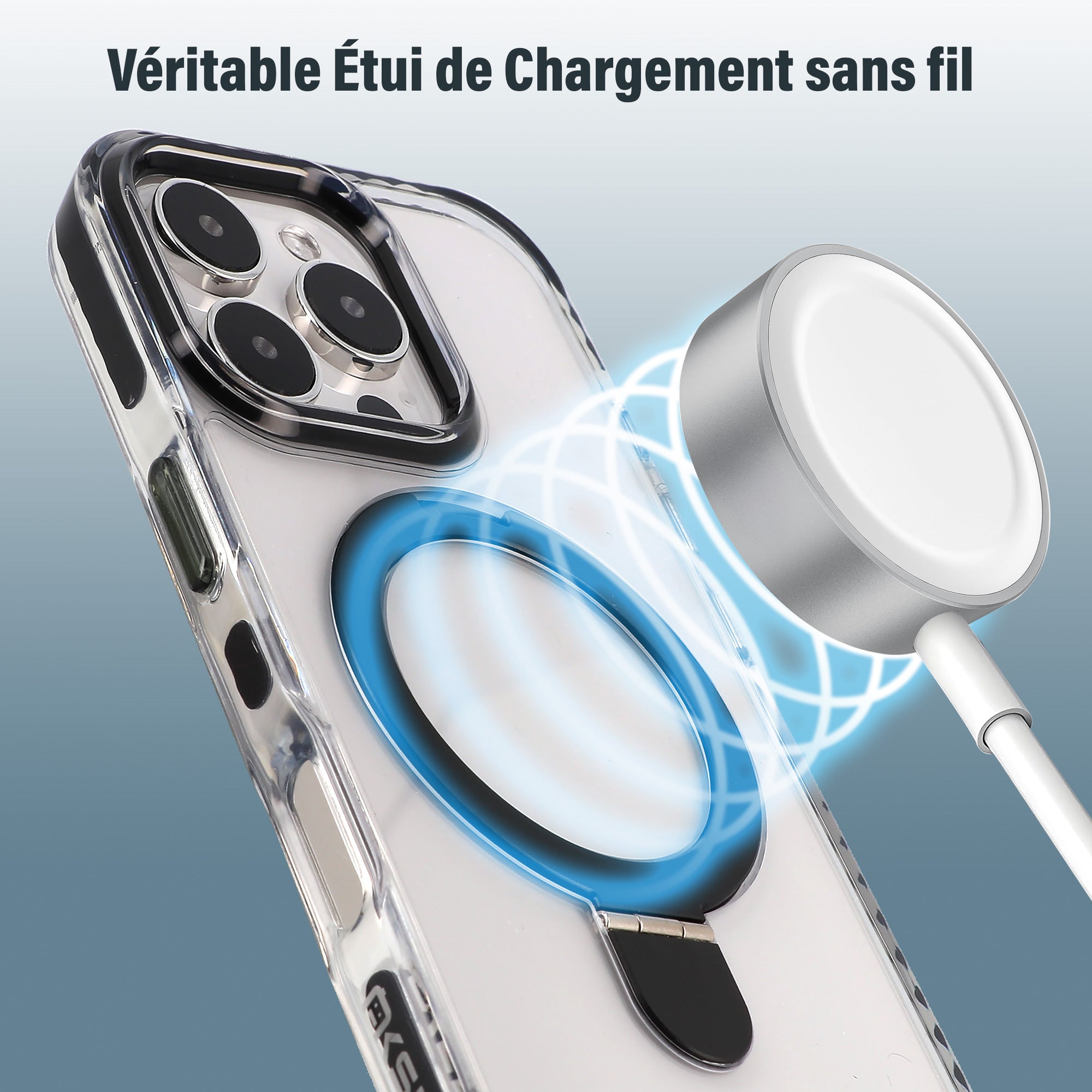 Coque iPhone 11 Grizlink Hybrid Magsafe Anneaux Cordon