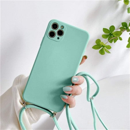 Coque soft touch cordelette pour iphone xr Akses