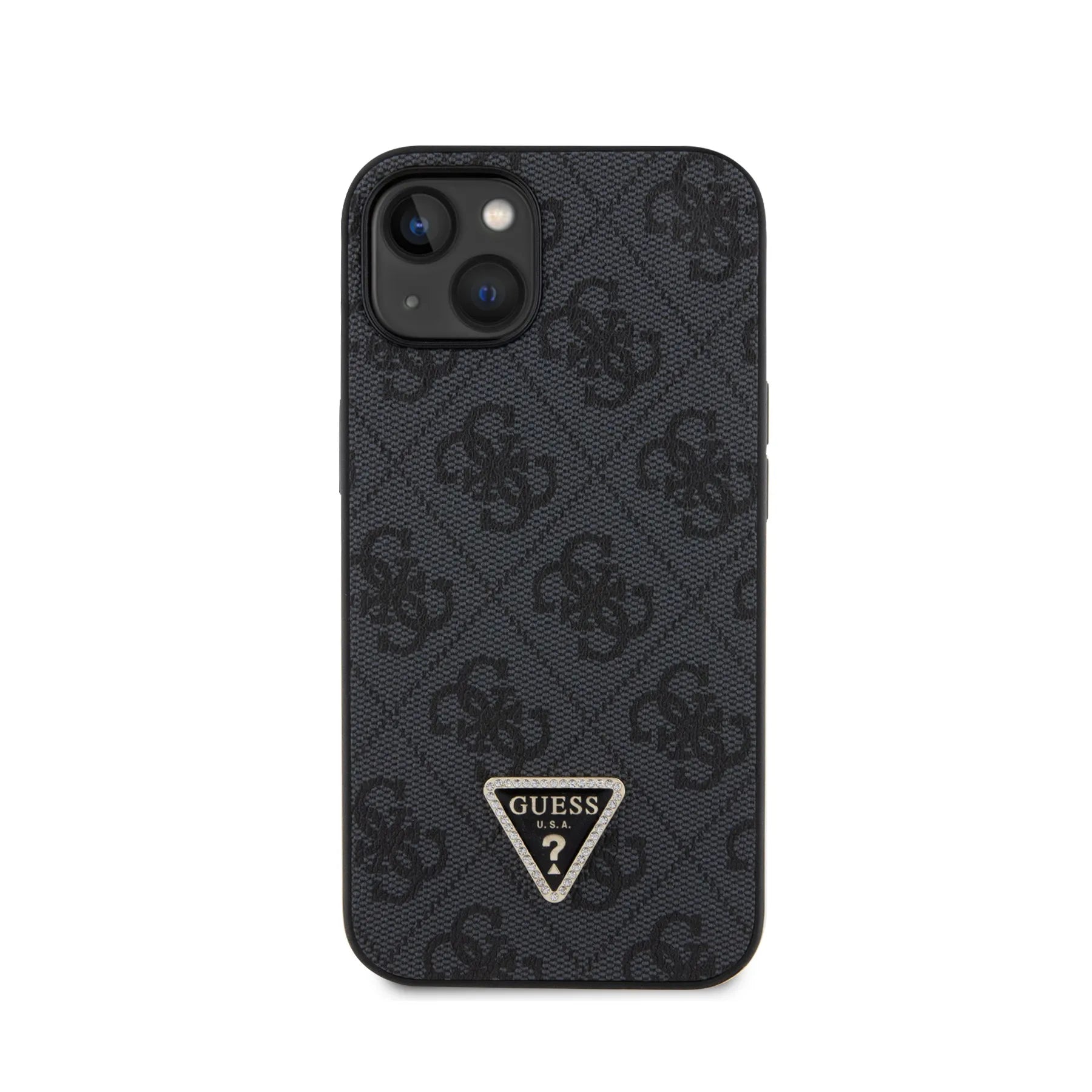 Coque iPhone 14 Guess triangle vue face