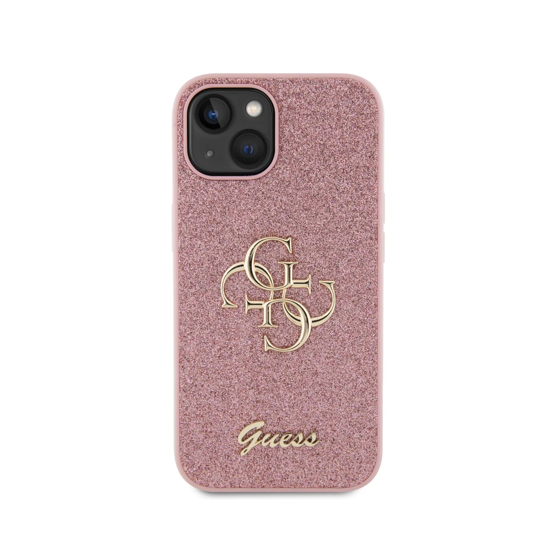 Coque iPhone 14 Guess 4G brillante vue face