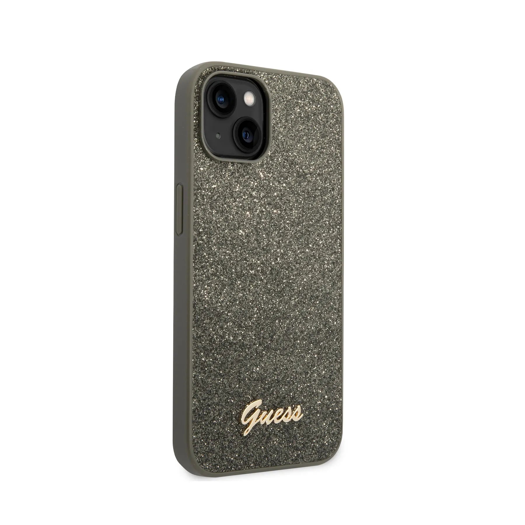 Coque iPhone 14 Guess brillante vue droite