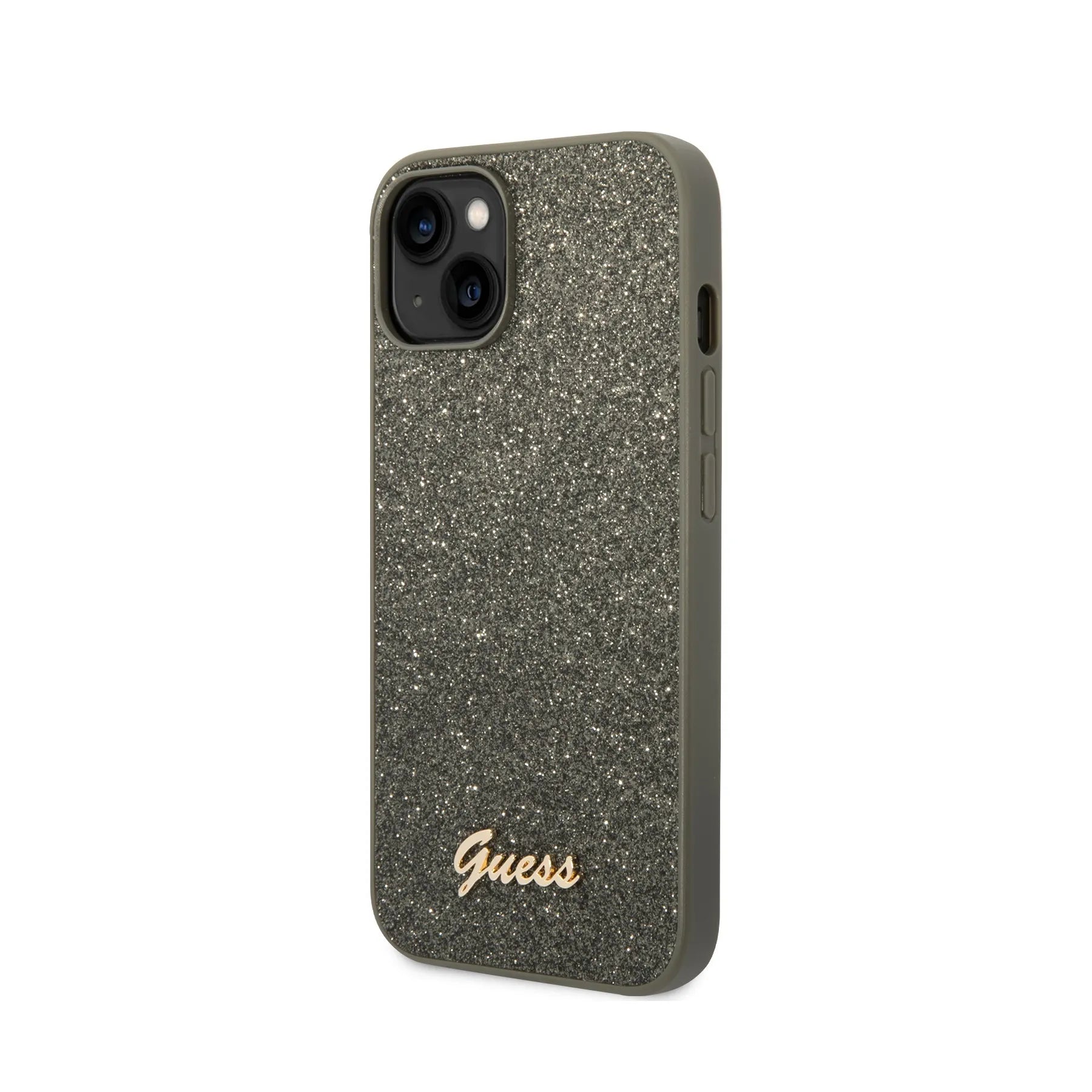 Coque iPhone 14 Guess brillante inclinée