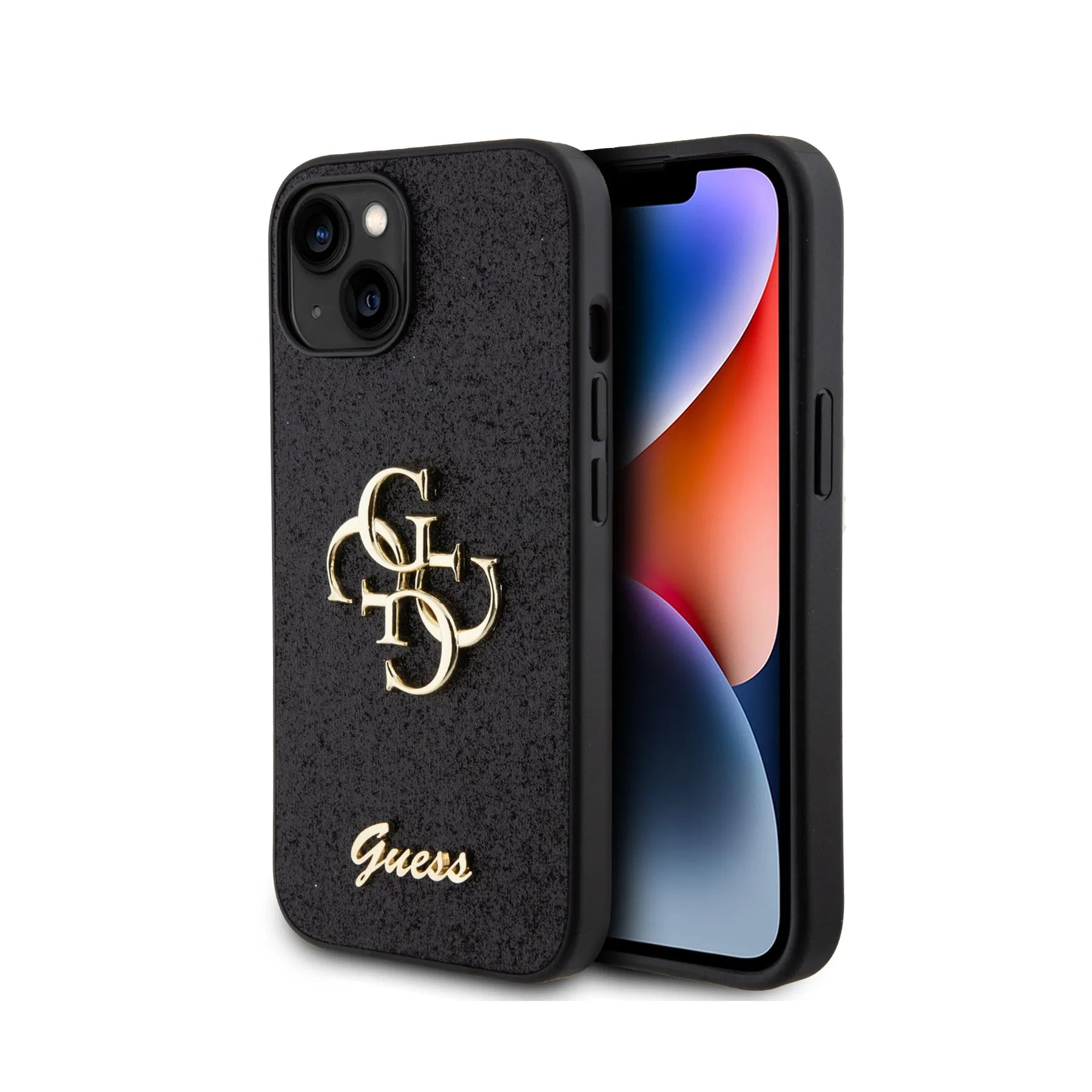 Coque iPhone 14 Guess 4G brillante 2 vues