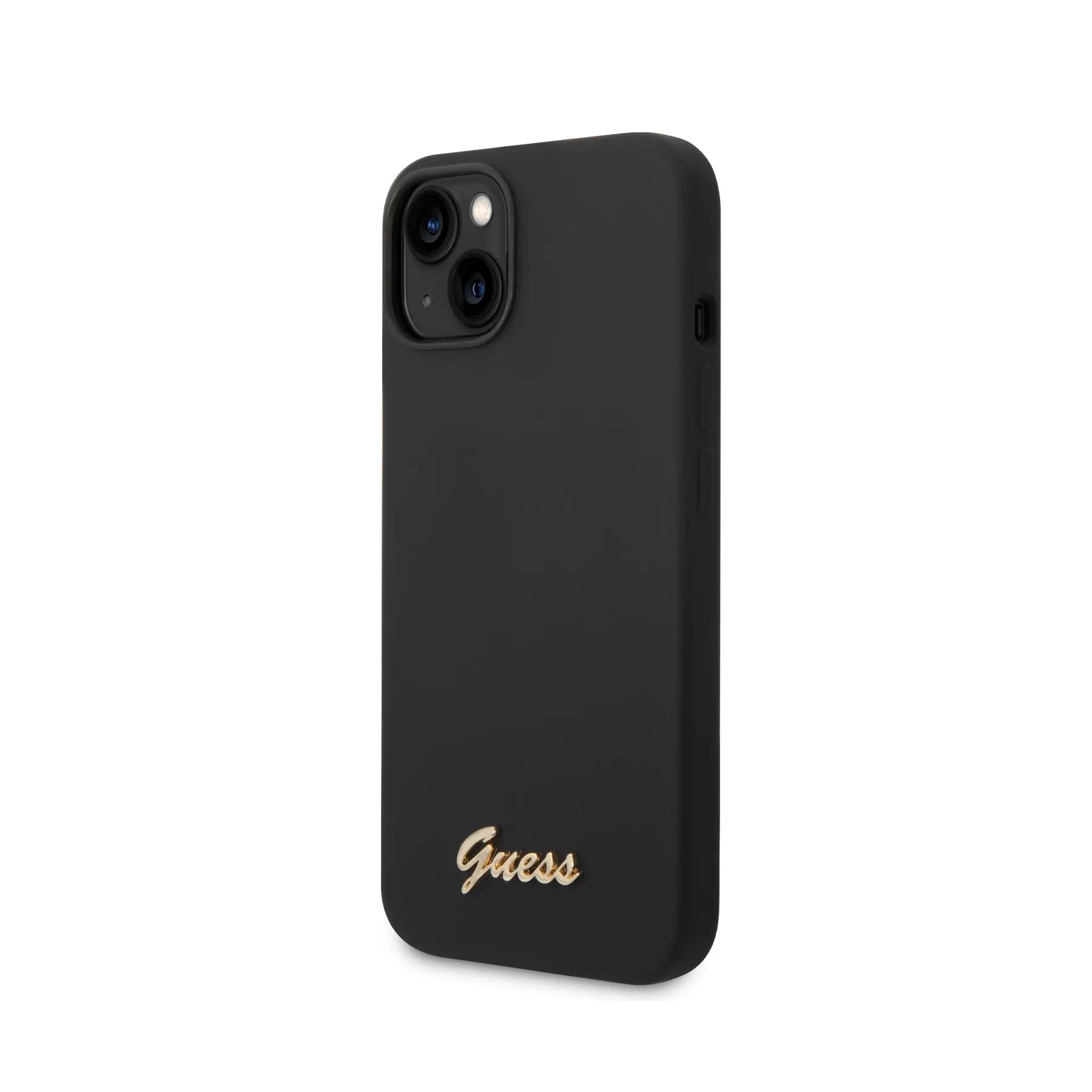 Coque iPhone 14 Guess soft touch inclinée