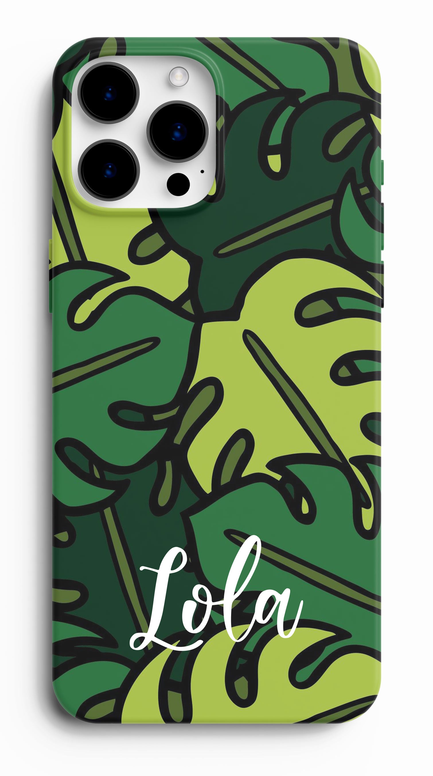 Coque personnalisée florale feuillage