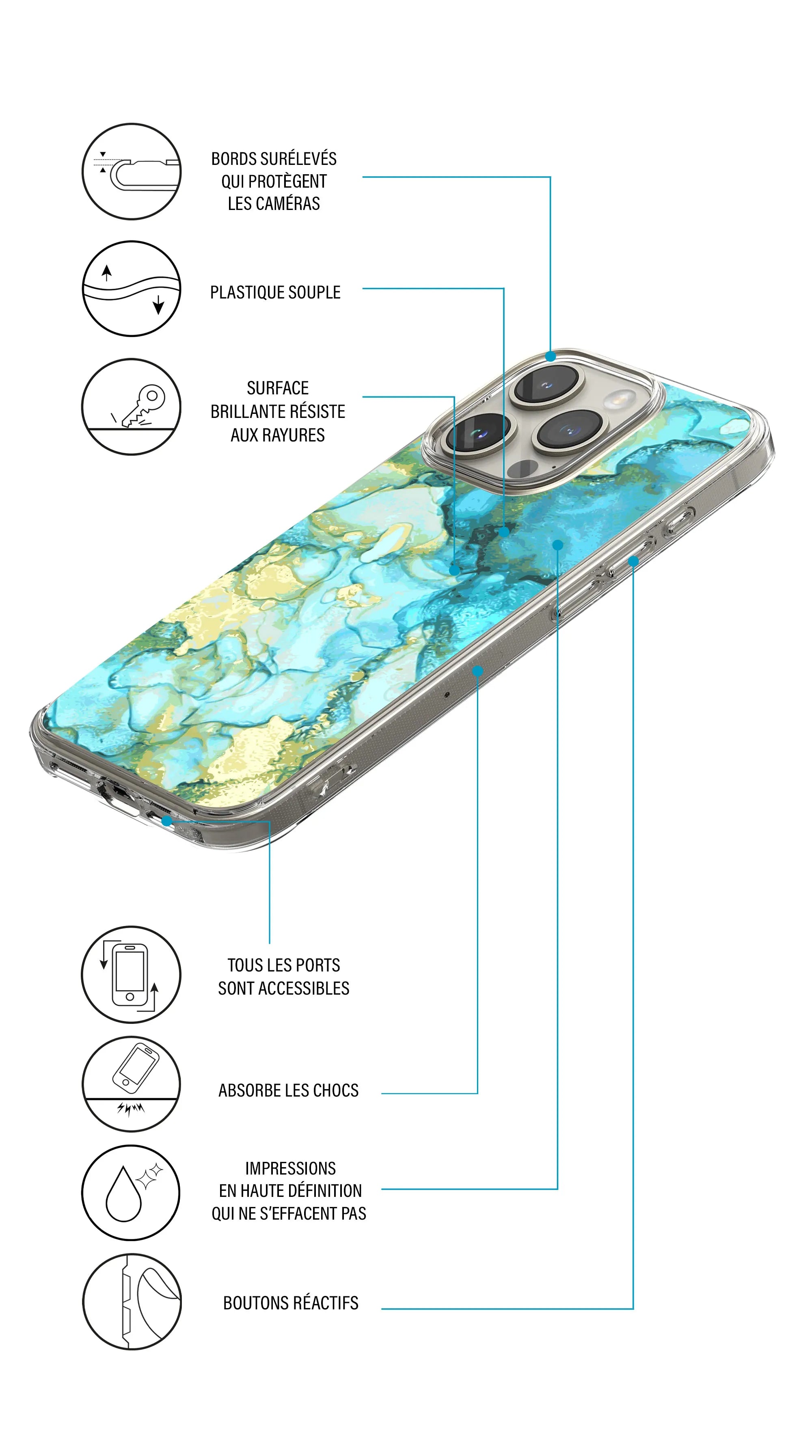 Coque Oppo Reno 8 5G collection marbre