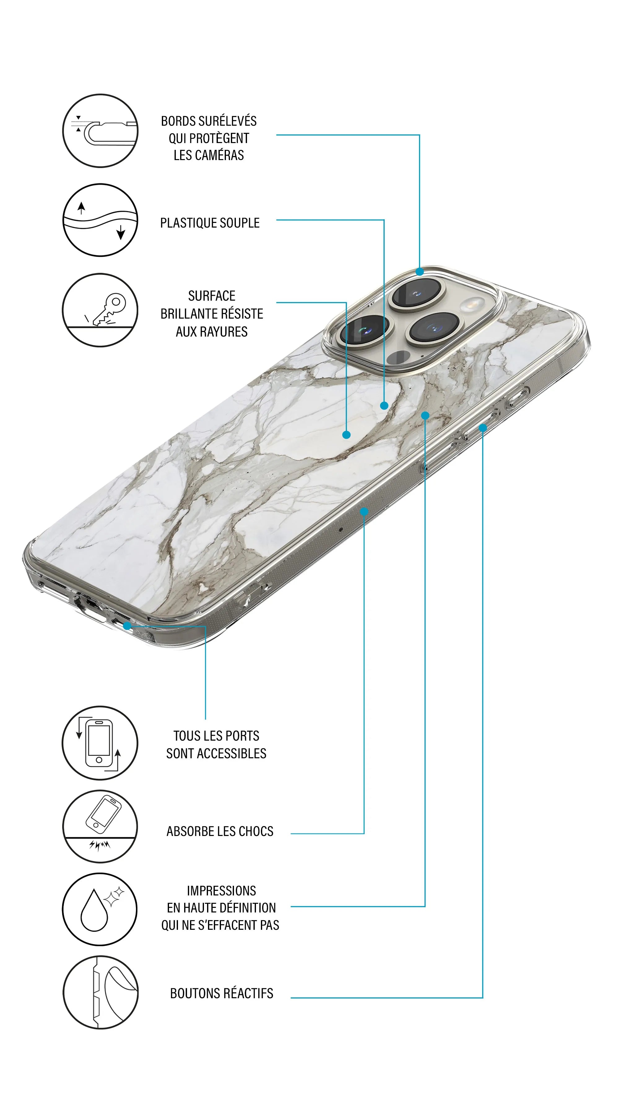 Coque Oppo Reno 8 5G collection marbre