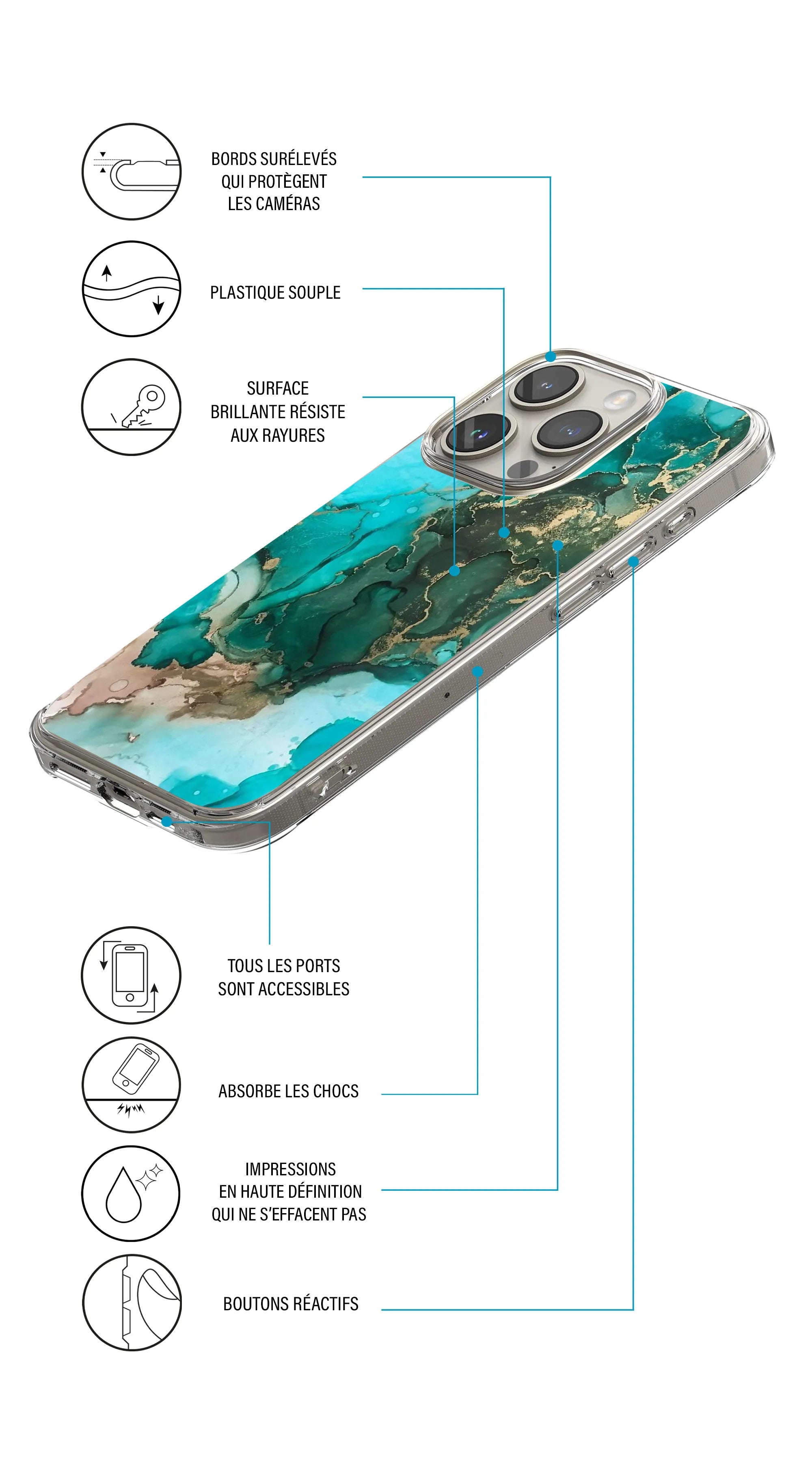 Coque Oppo Reno 8 5G collection marbre