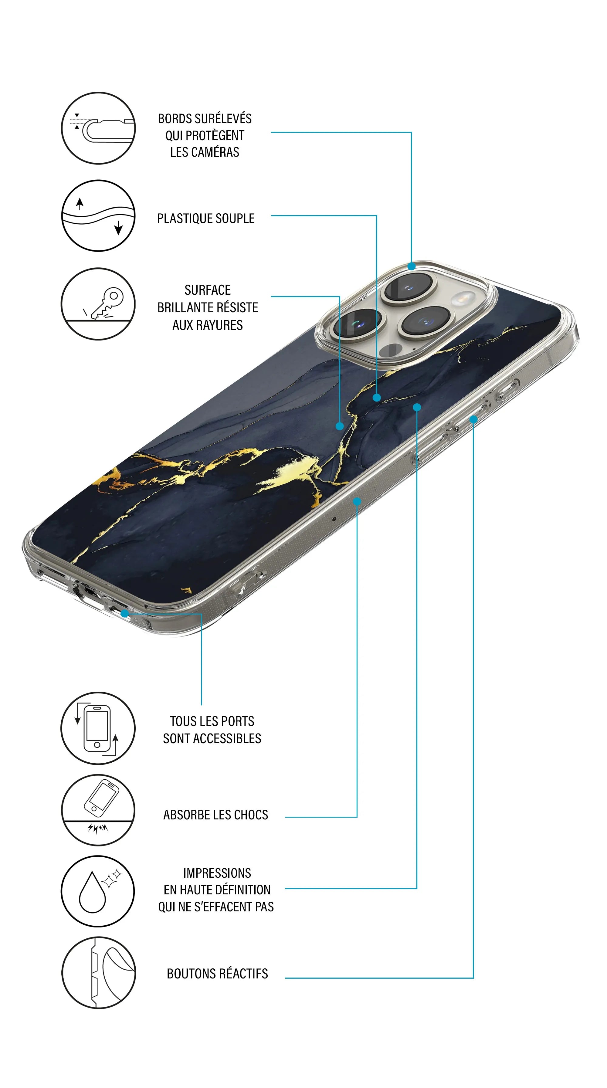 Coque Oppo Reno 8 5G collection marbre