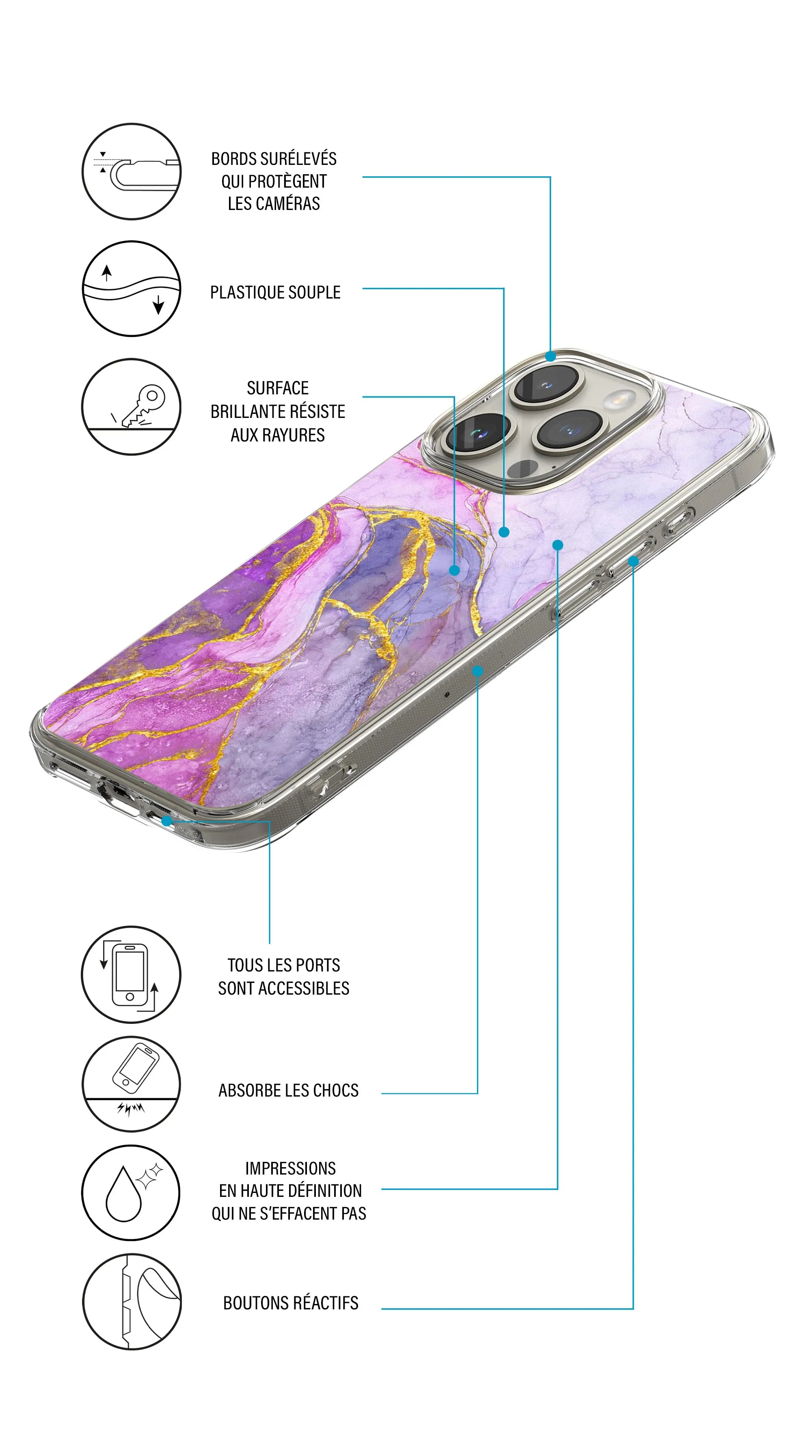 Coque Oppo Reno 8 5G collection marbre