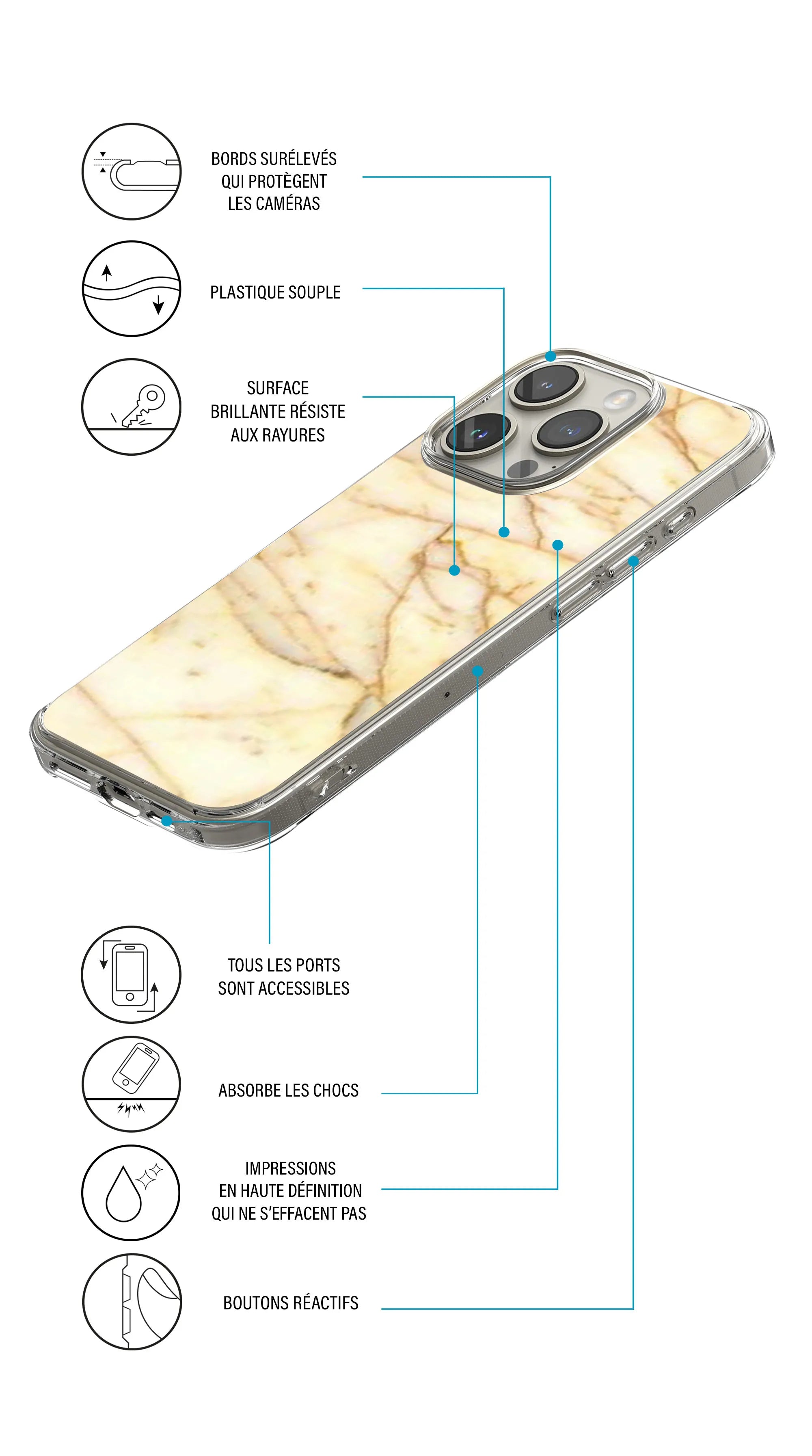 Coque Oppo Reno 8 5G collection marbre