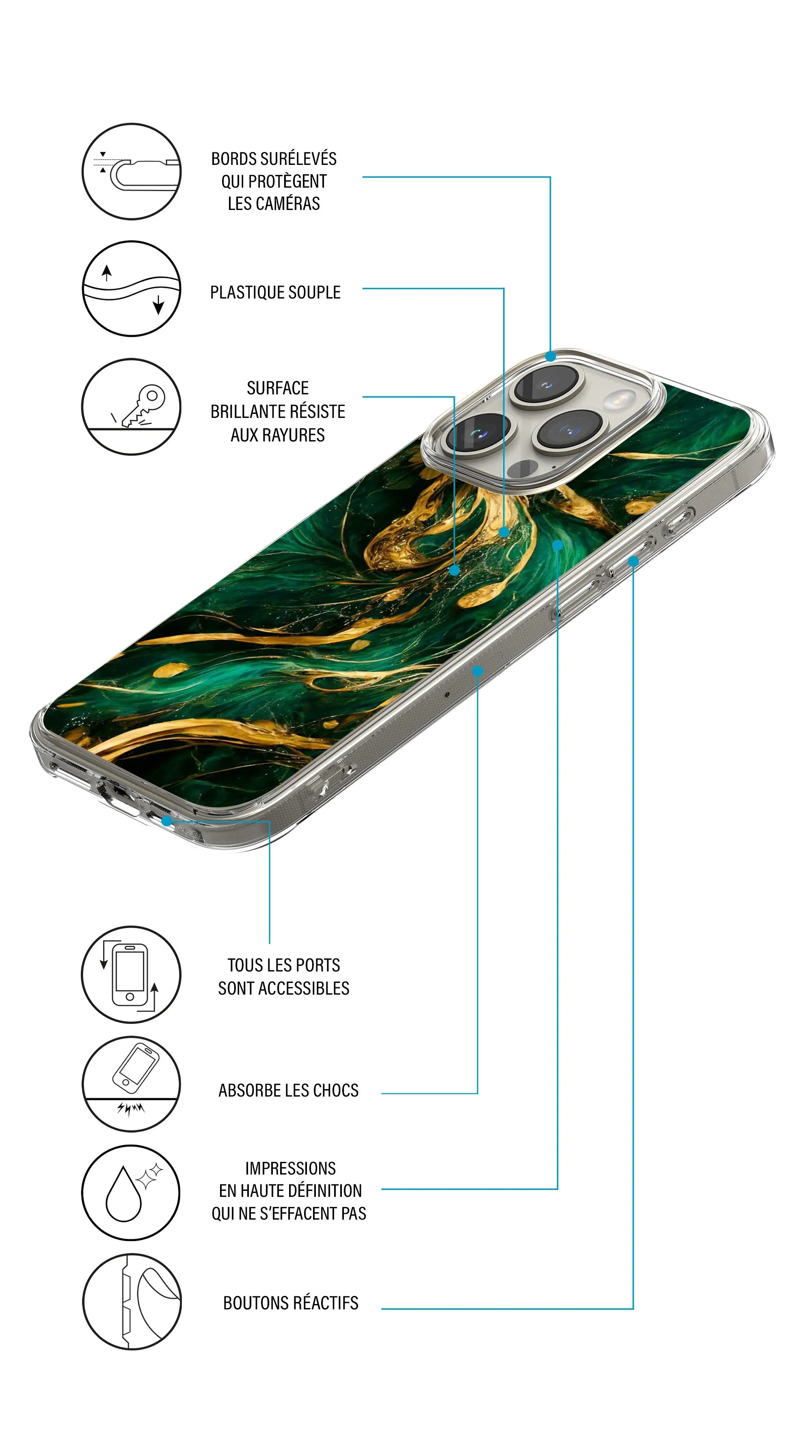 Coque Oppo Reno 8 5G collection marbre
