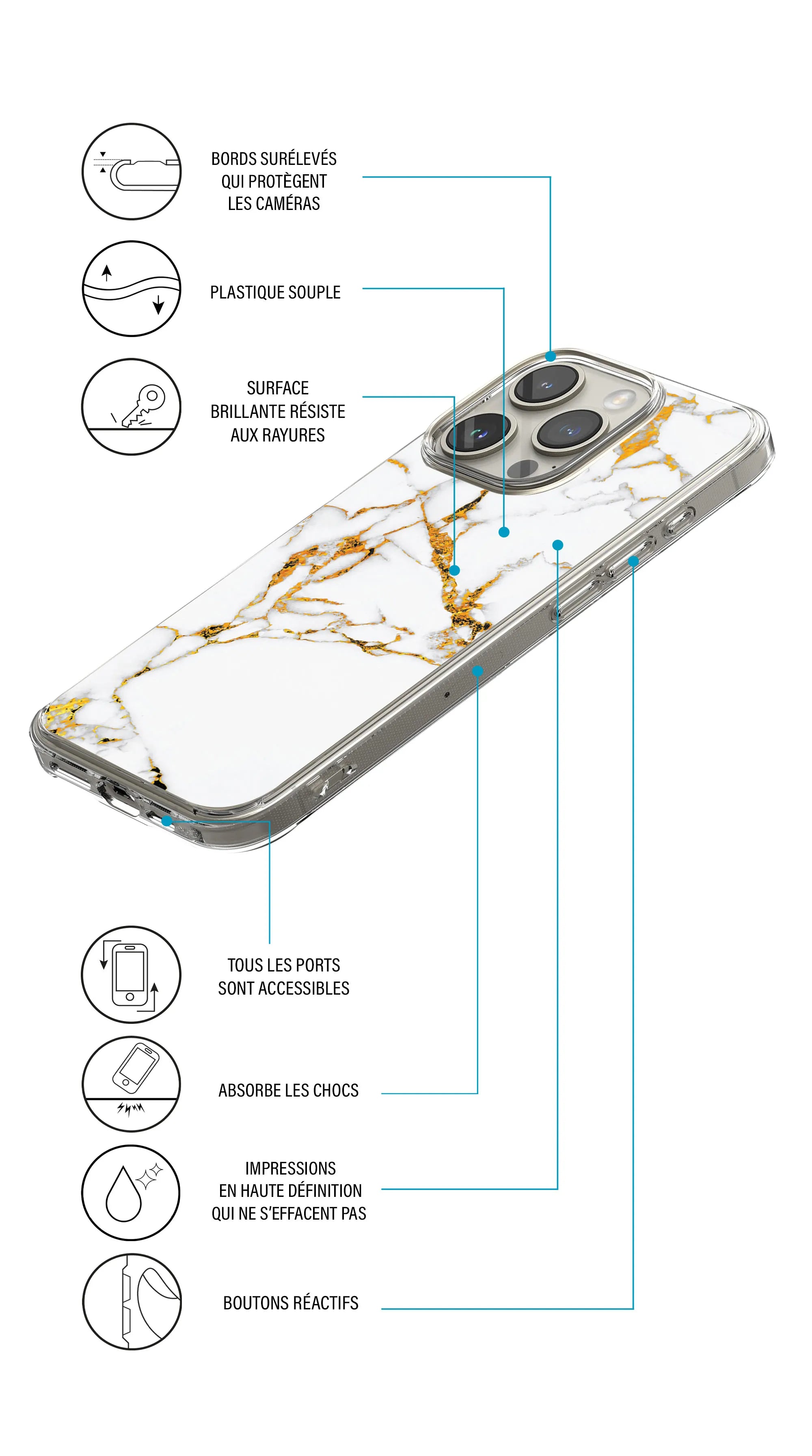 Coque Oppo Reno 8 5G collection marbre