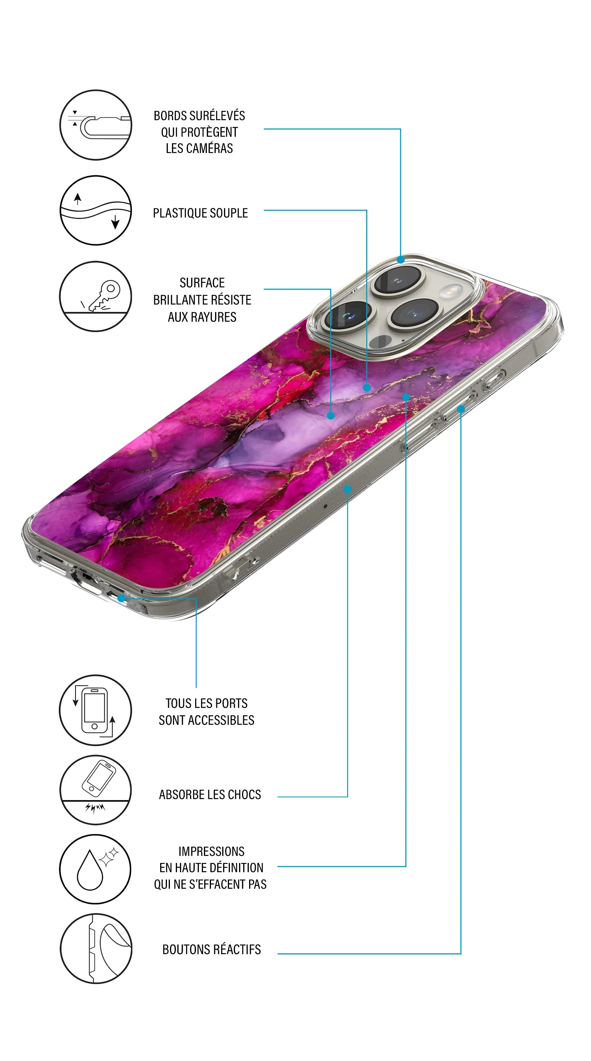 Coque Oppo Reno 8 5G collection marbre