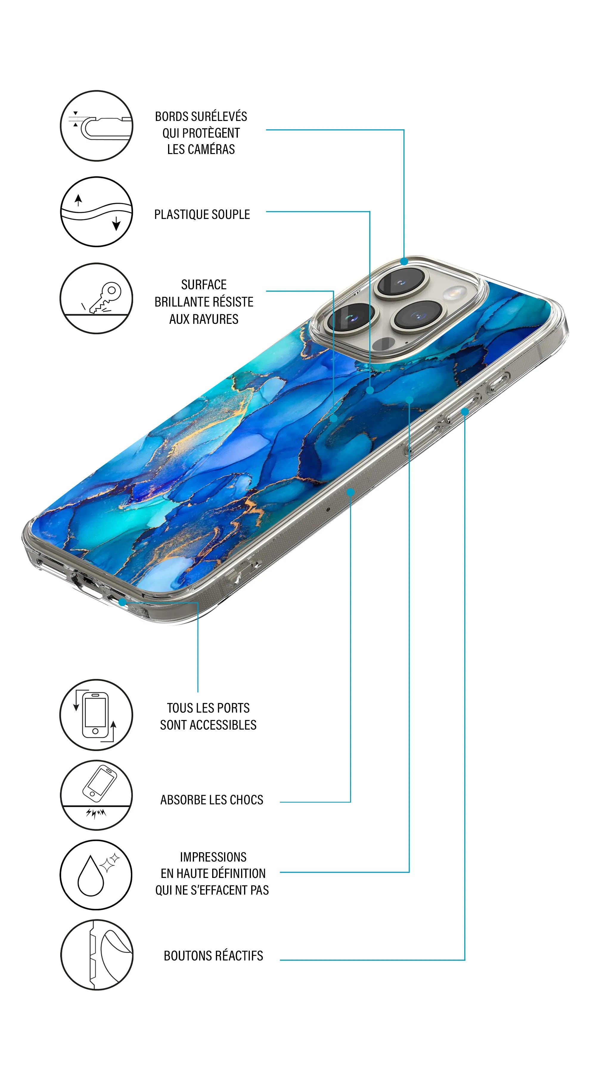 Coque Oppo Reno 8 5G collection marbre