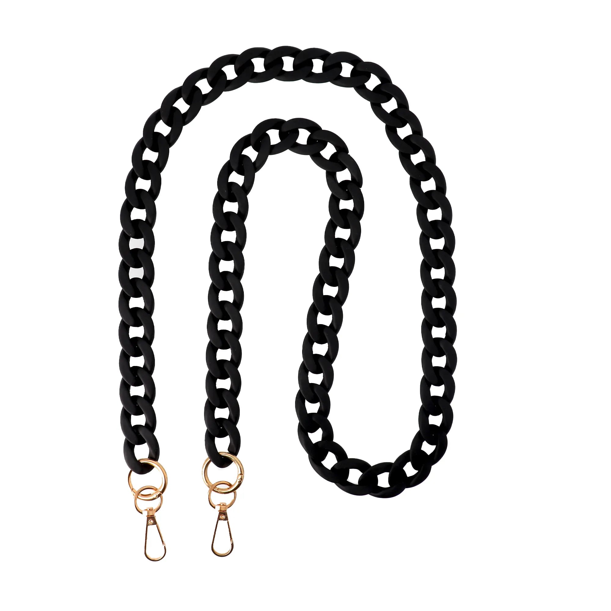 Chaîne téléphone mate noire Grizlink