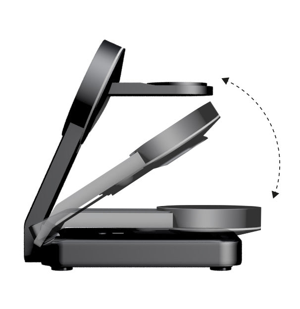 Chargeur induction 3-en-1 pliable