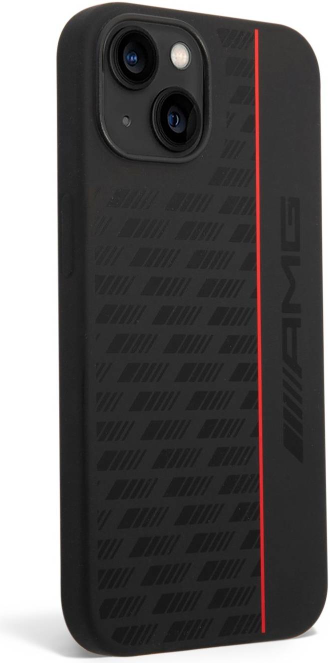 Coque iPhone 14 Plus AMG ligne rouge vue droite