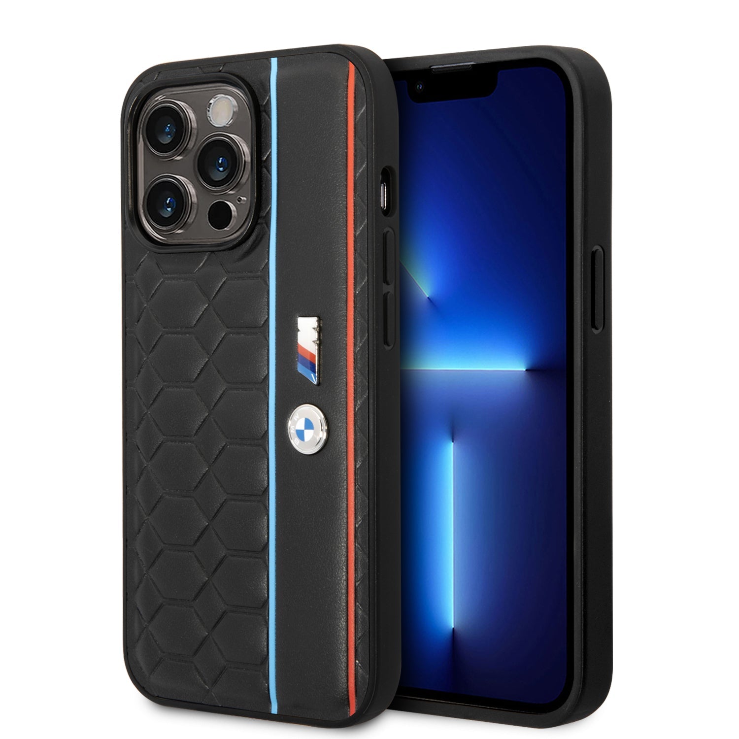 Coque iPhone 14 Pro BMW double ligne 2 vues