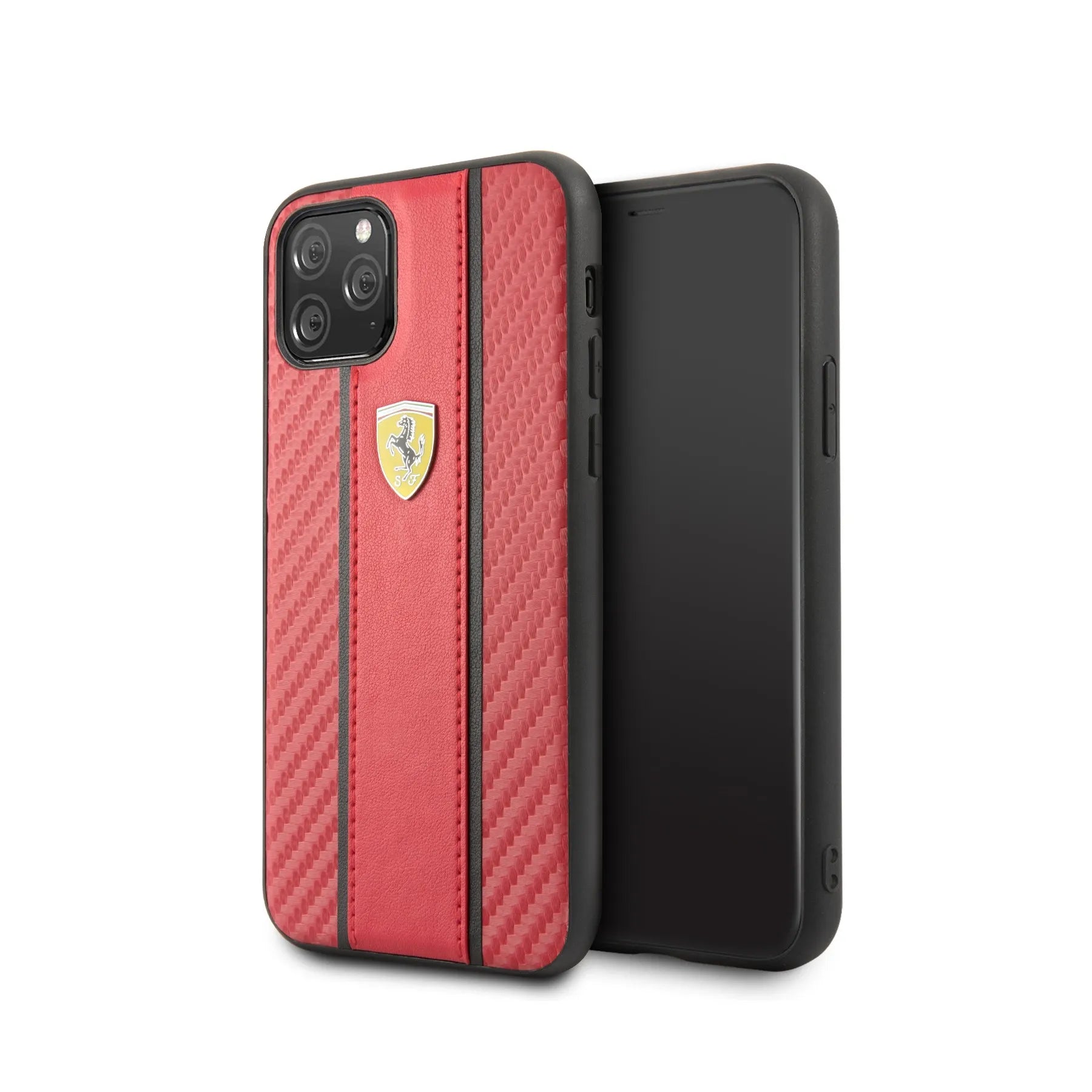 Coque iPhone 11 Pro Ferrari ligne rouge 2 vues