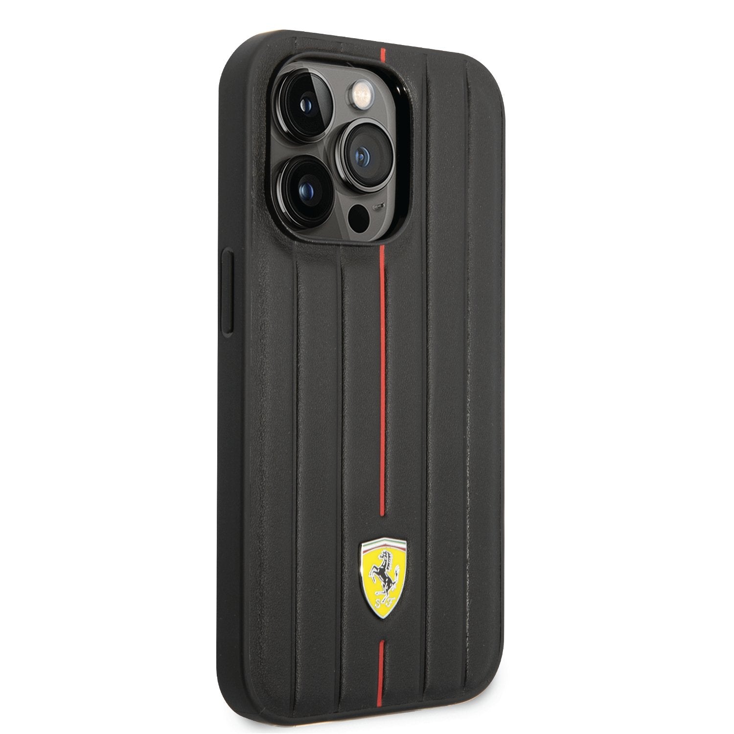 Coque iPhone 14 Pro Ferrari ligne rouge vue droite