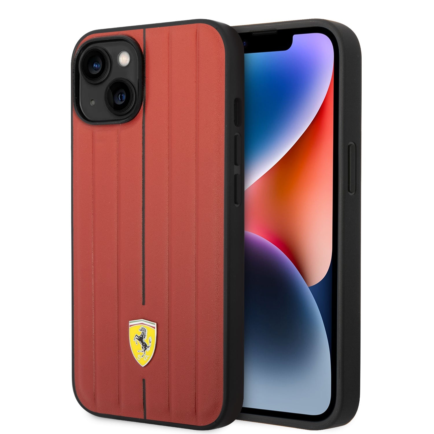 Coque iPhone 14 Plus Ferrari ligne rouge 2 vues