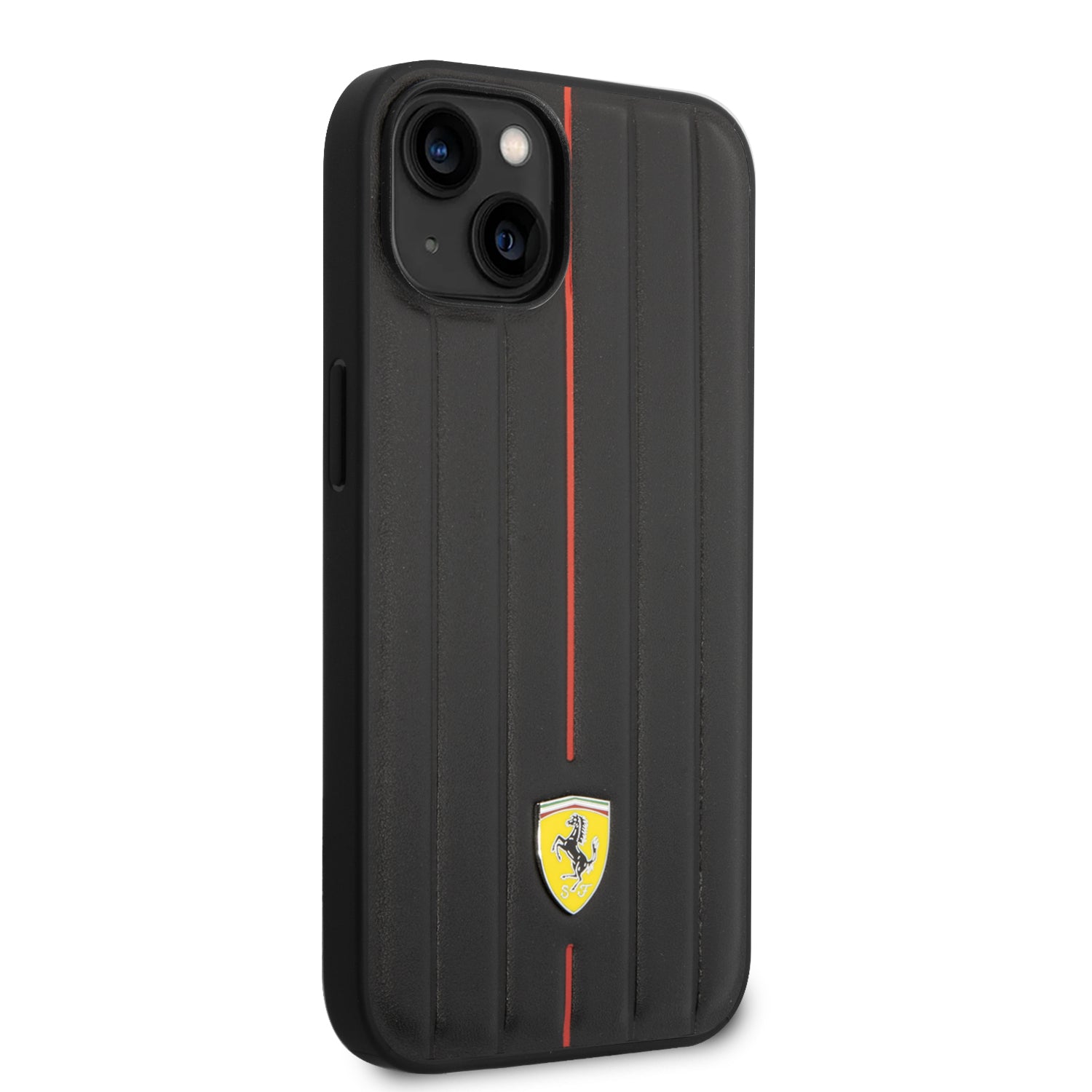Coque iPhone 14 Plus Ferrari ligne rouge vue droite