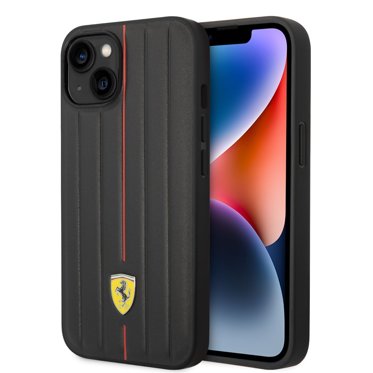 Coque iPhone 14 Plus Ferrari ligne rouge 2 vues