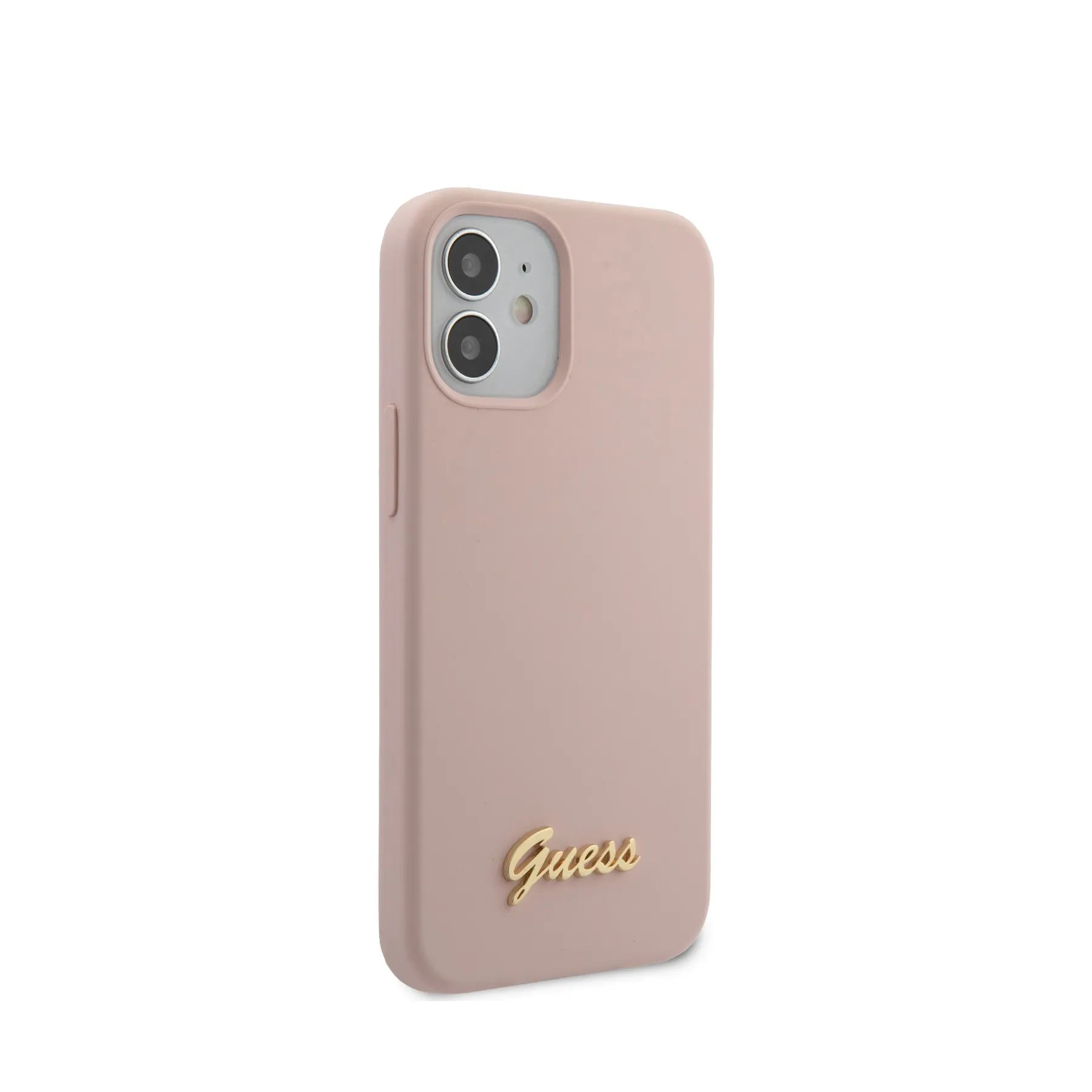 Coque iPhone 12 mini Guess soft touch vue droite