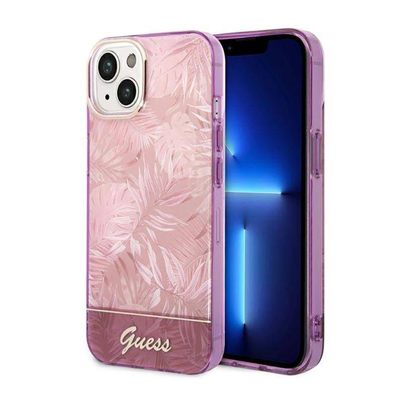 Coque iPhone 14 Plus Guess florale 2 vues