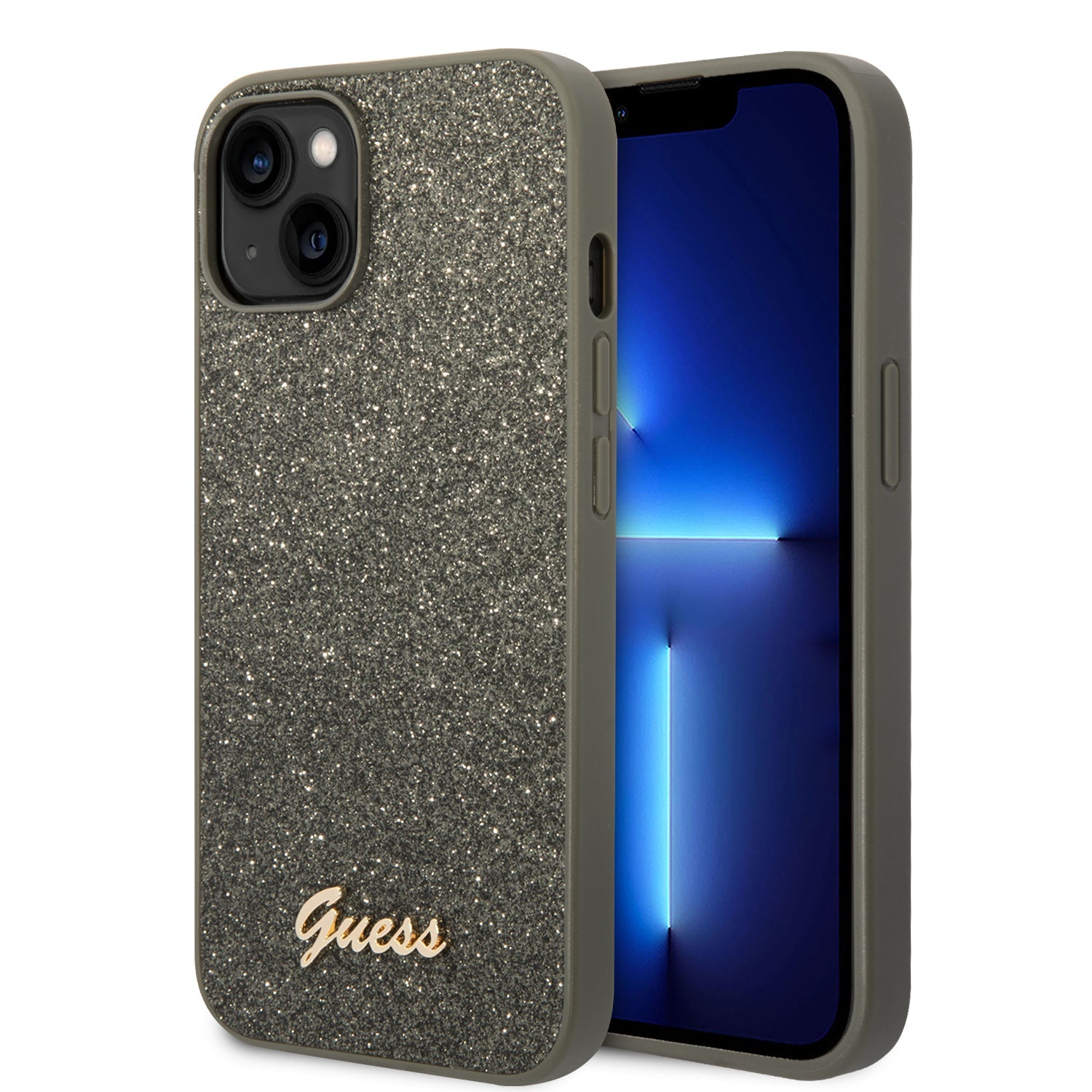 Coque iPhone 14 Plus Guess brillante 2 vues