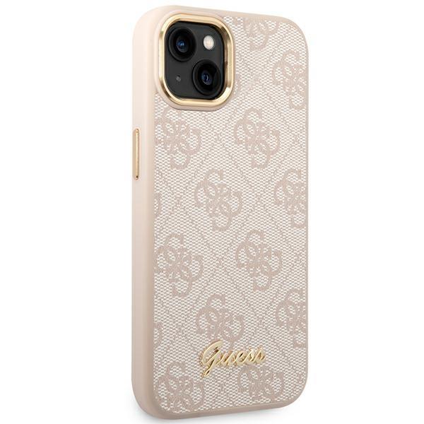 Coque iPhone 14 Plus Guess dorée vue droite