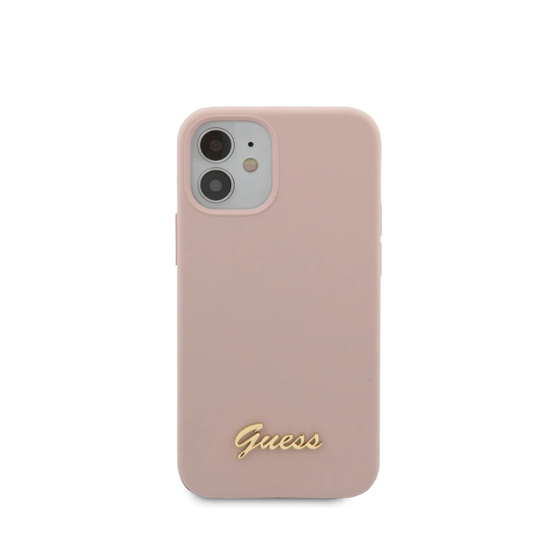 Coque iPhone 12 mini Guess soft touch vue face