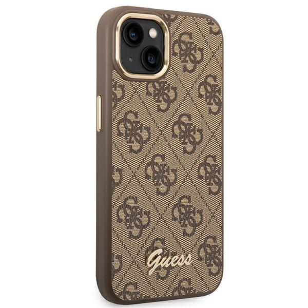 Coque iPhone 14 Plus Guess dorée vue droite