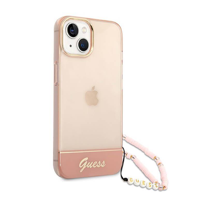 Coque iPhone 14 Plus Guess teintée vue droite
