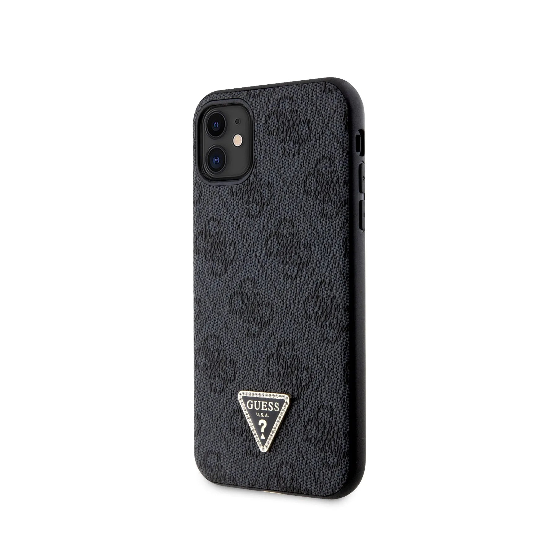 Coque iPhone 11 Guess triangle inclinée