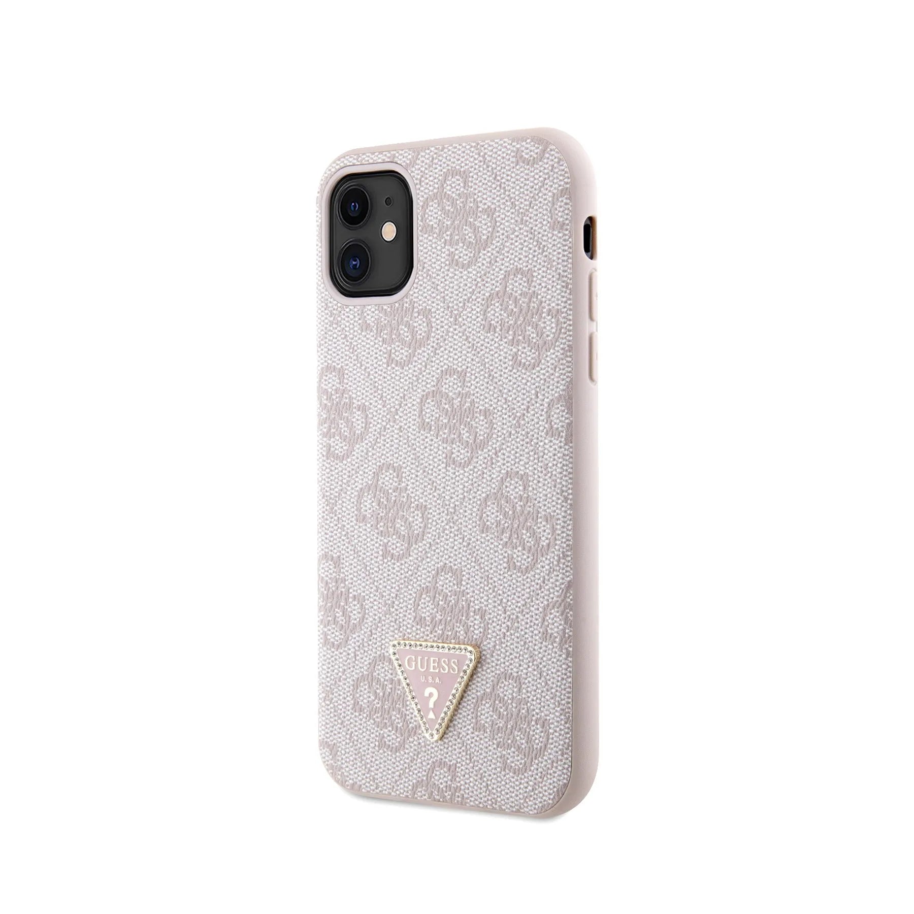 Coque iPhone 11 Guess triangle inclinée